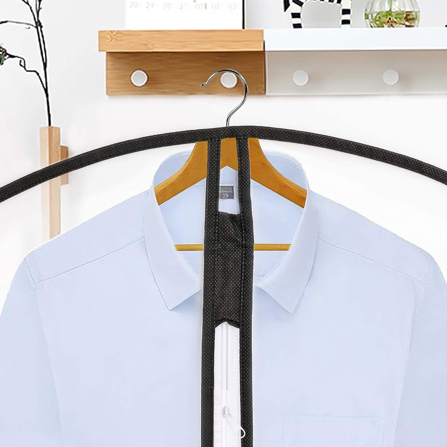Foldable Non Woven Men's Coat Blazer Suit Cover (100—60 CM / 1 Pc) thumbnail 4