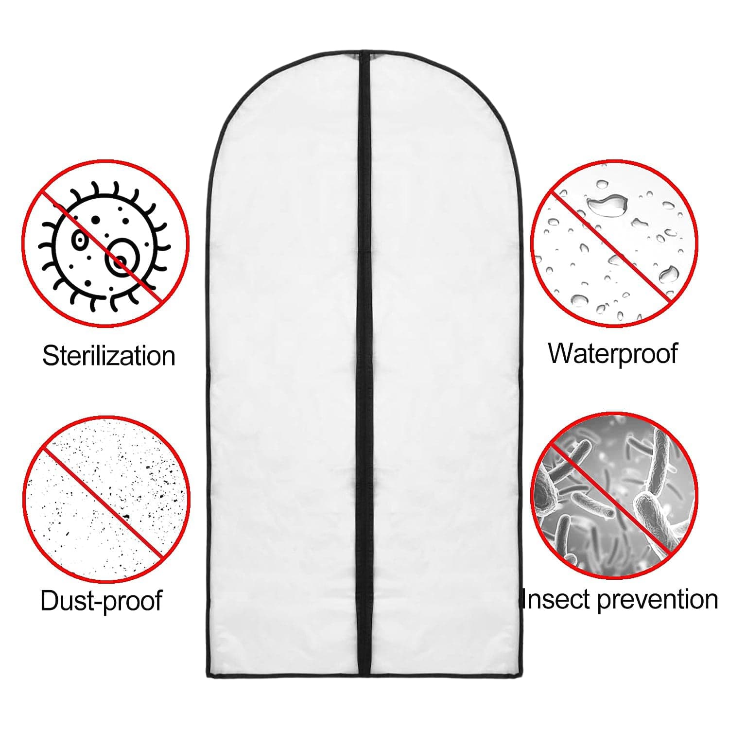 Foldable Non Woven Men's Coat Blazer Suit Cover (100—60 CM / 1 Pc) thumbnail 5