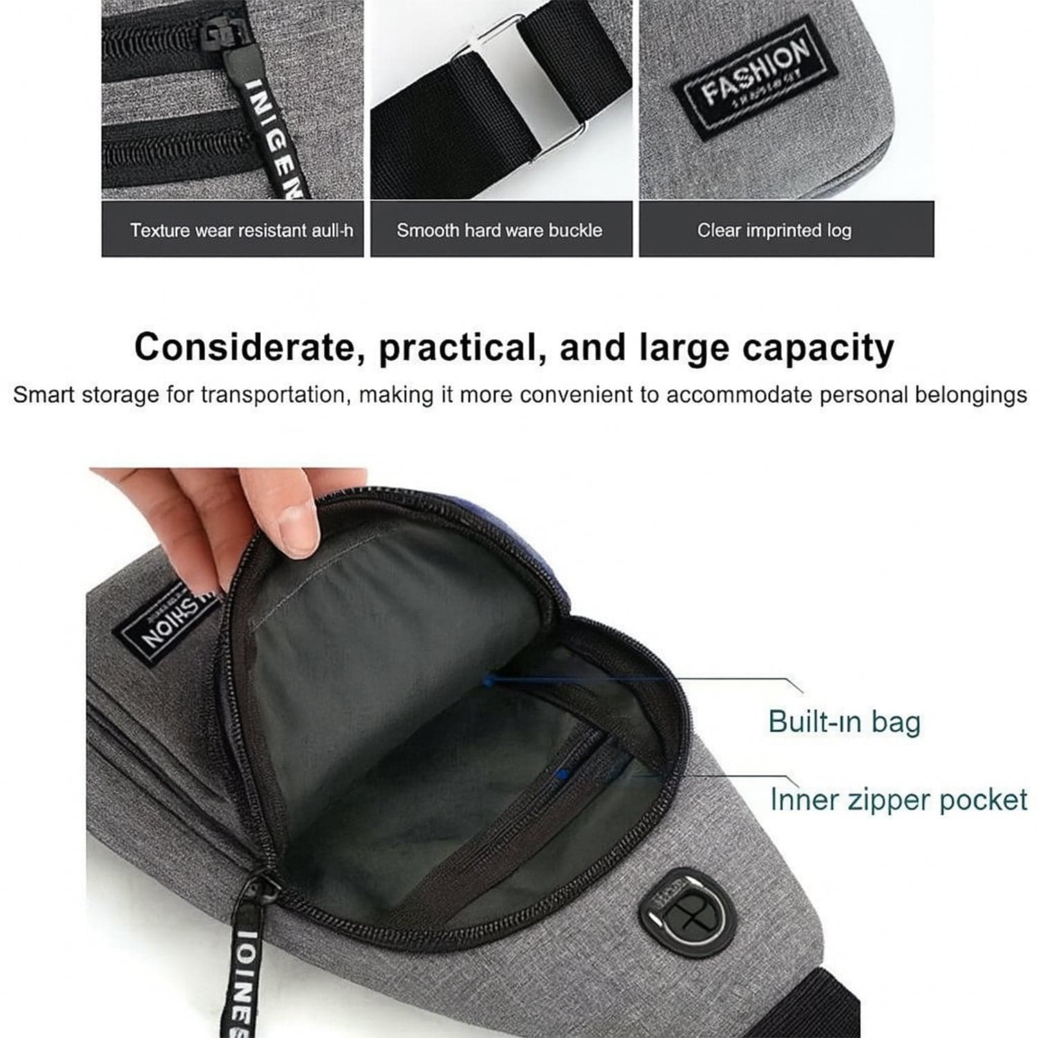 Waterproof Anti Theft Cross-Body Fanny Pack Waist Bag thumbnail 5