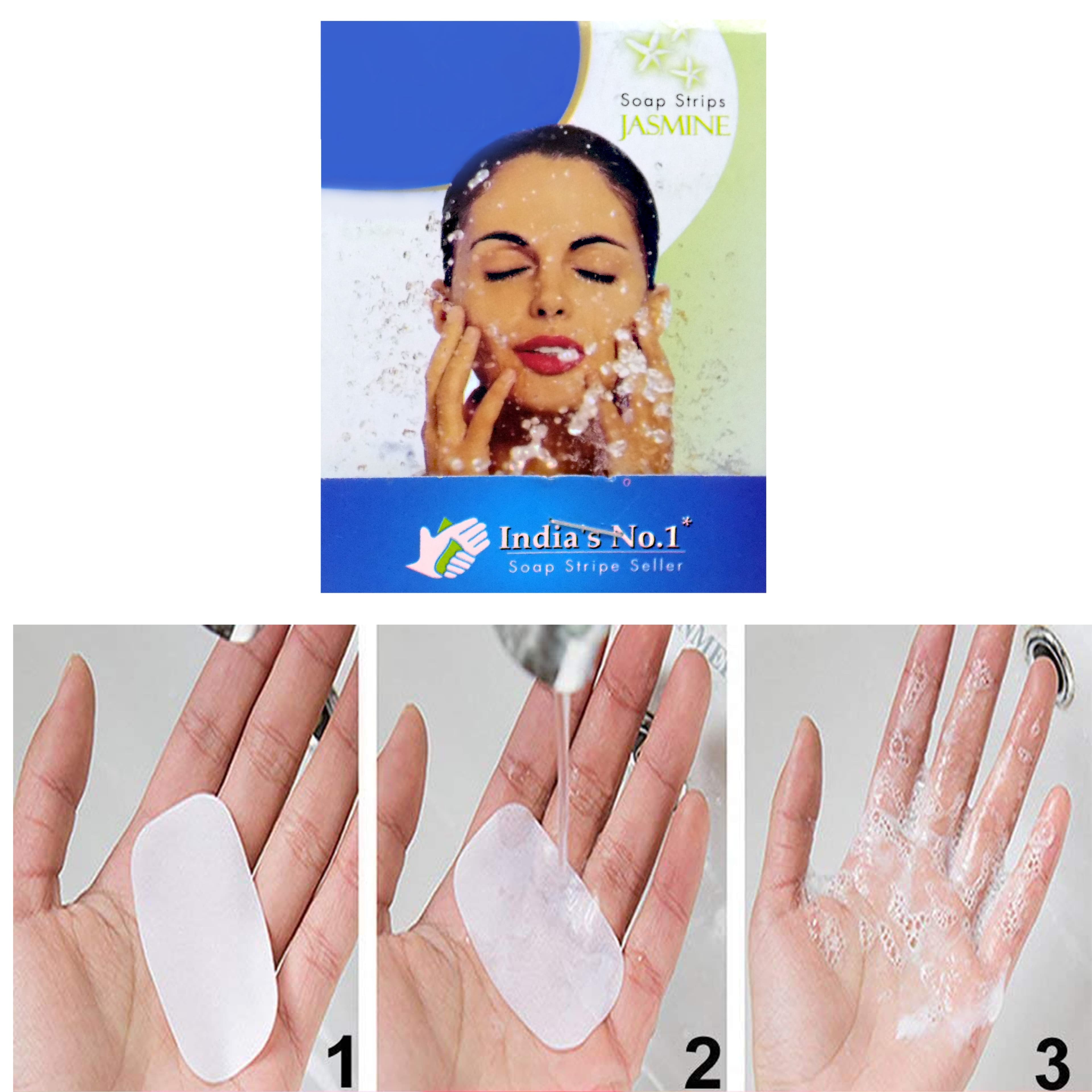 Fresh Paper Soap Strips Traveling Hand Wash with Jasmine Fragrance thumbnail 7