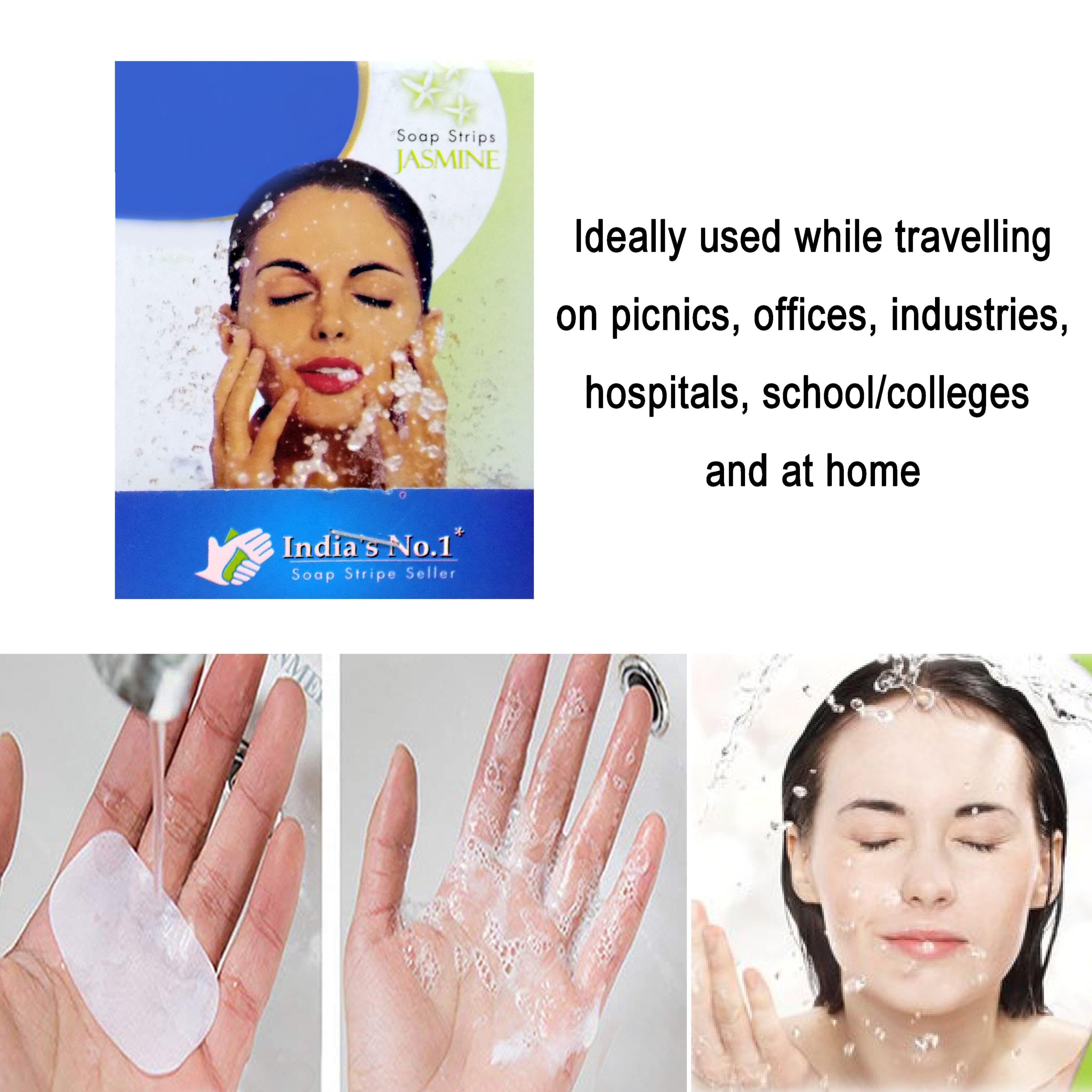 Fresh Paper Soap Strips Traveling Hand Wash with Jasmine Fragrance thumbnail 8