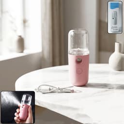 Nano Mist Sprayer the Portable & Refillable for Instant Facial Hydration