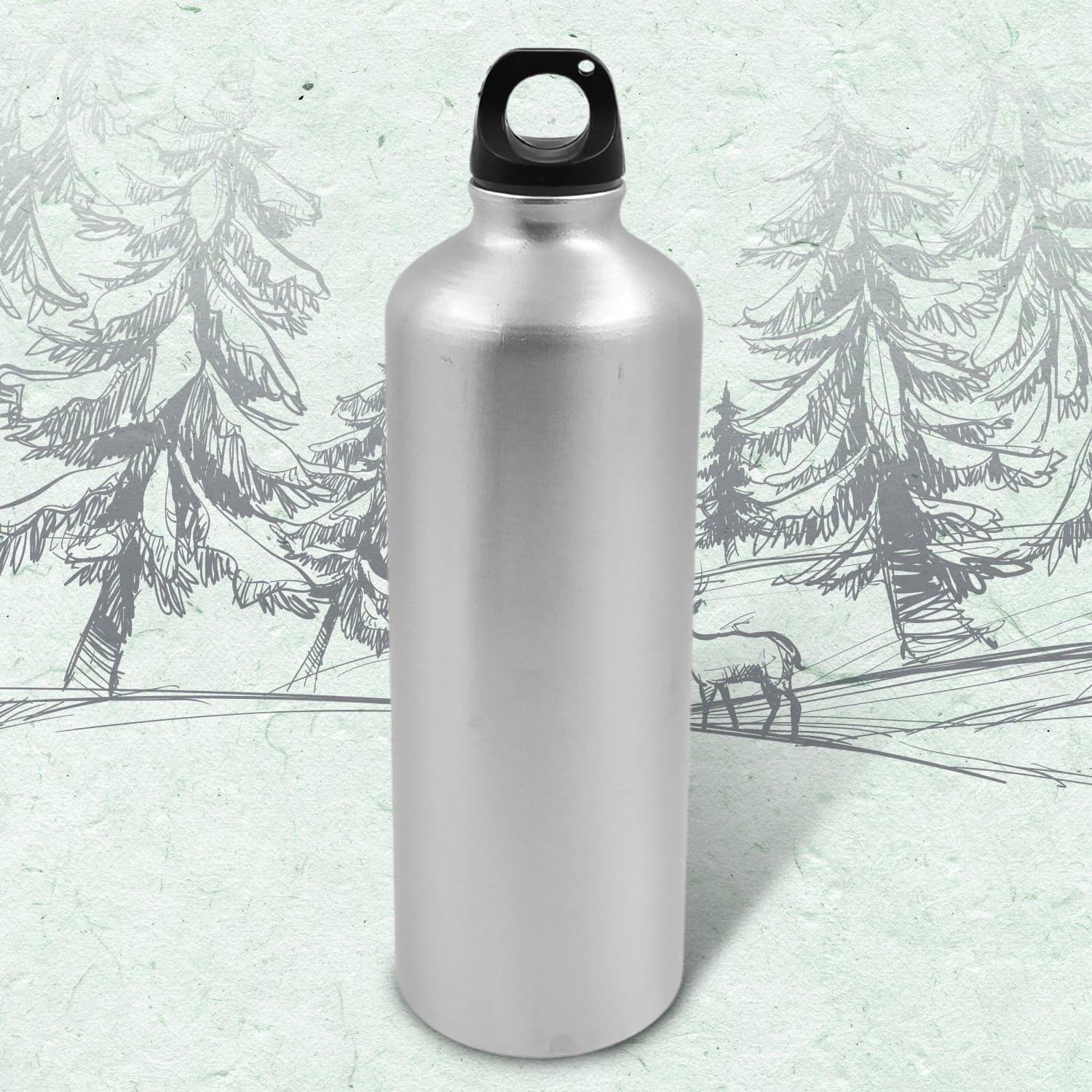 Aluminum Durable Sports Water Bottle (1 Pc / Mix Size & Color) thumbnail 1