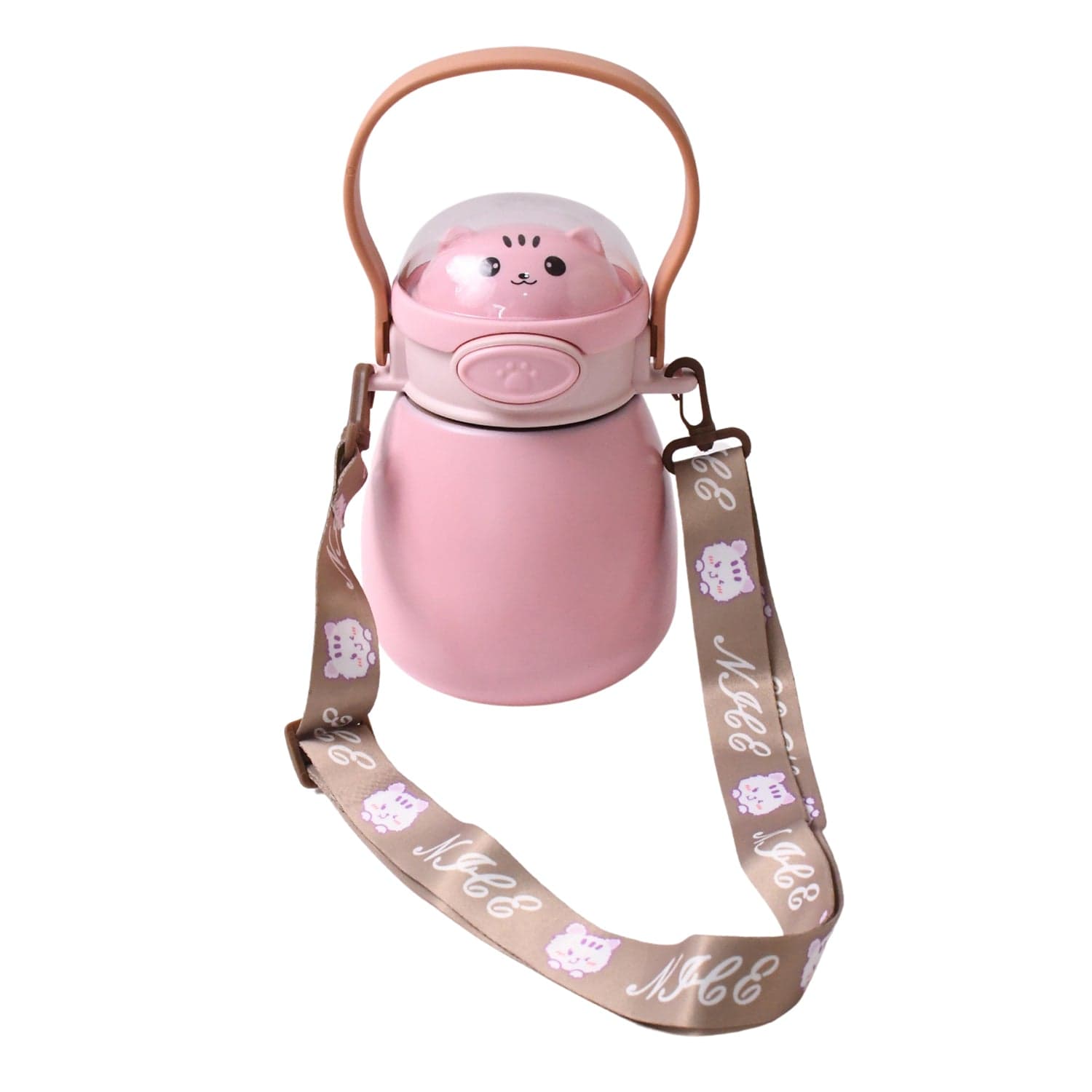 Stainless Steel Kitten / Bottle Vacuum Insulated Cup With Handle & Strap (700 ML) thumbnail 5