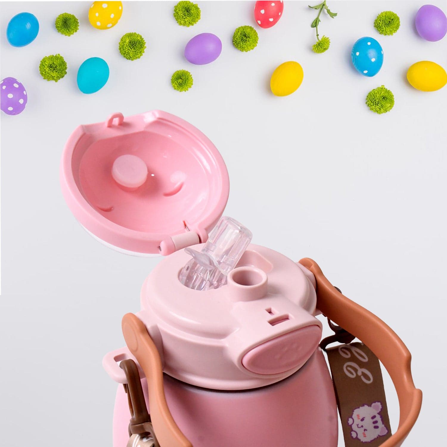 Stainless Steel Kitten / Bottle Vacuum Insulated Cup With Handle & Strap (700 ML) thumbnail 7