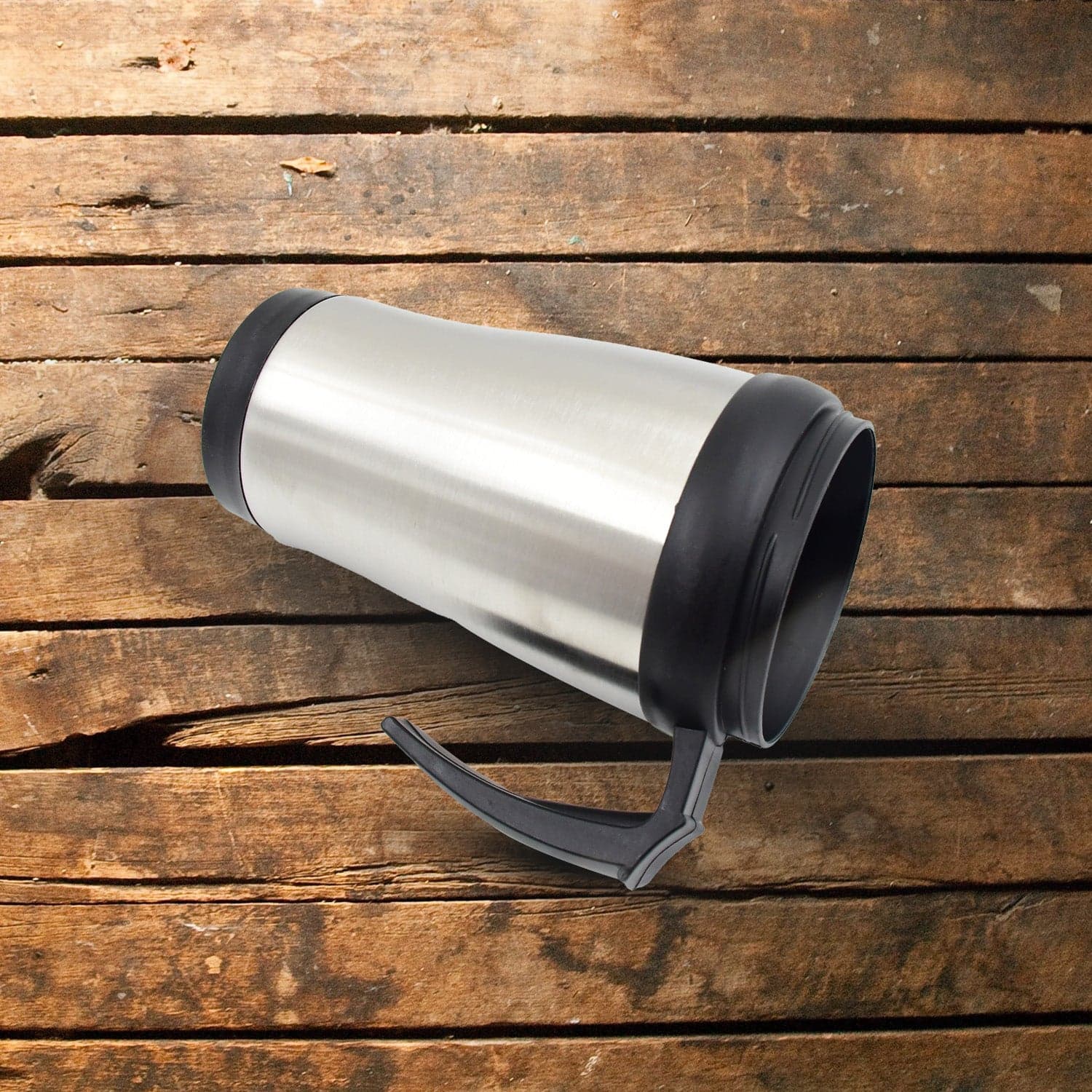 Stainless Steel Vacuum Glass Insulated Glass Coffee Cups (With Lid & Handle / 1 pc) thumbnail 9