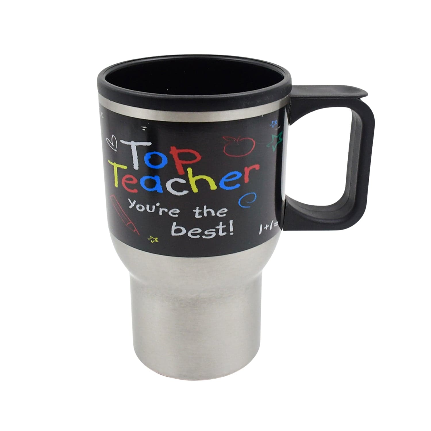 Stainless Steel Insulated Travel Mug - Double-Walled Vacuum Cup with Lid & Handle thumbnail 4