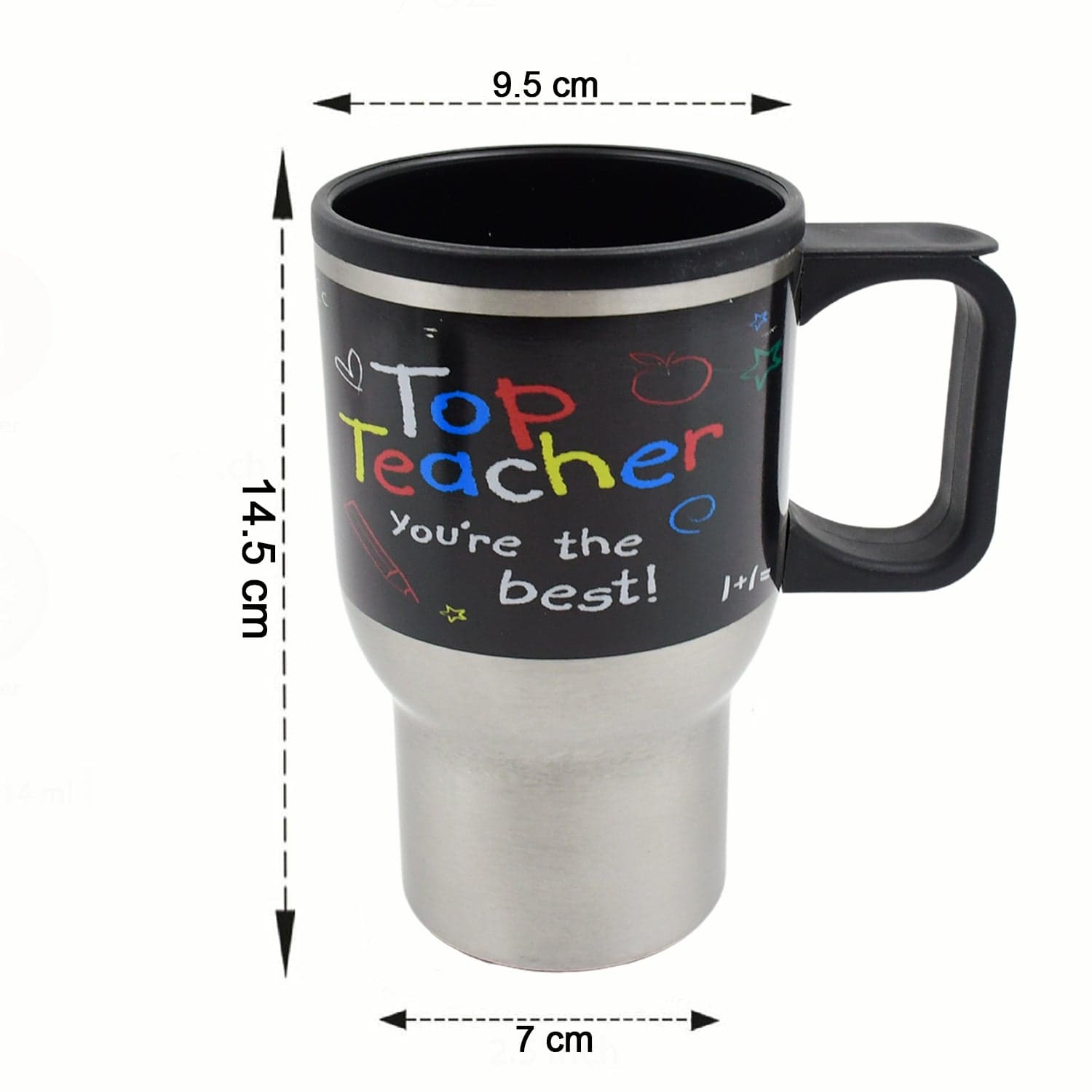 Stainless Steel Insulated Travel Mug - Double-Walled Vacuum Cup with Lid & Handle thumbnail 6