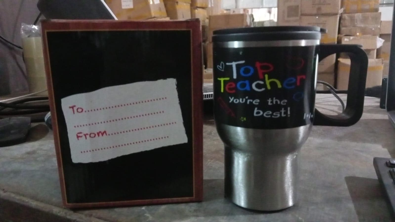 Stainless Steel Insulated Travel Mug - Double-Walled Vacuum Cup with Lid & Handle thumbnail 9