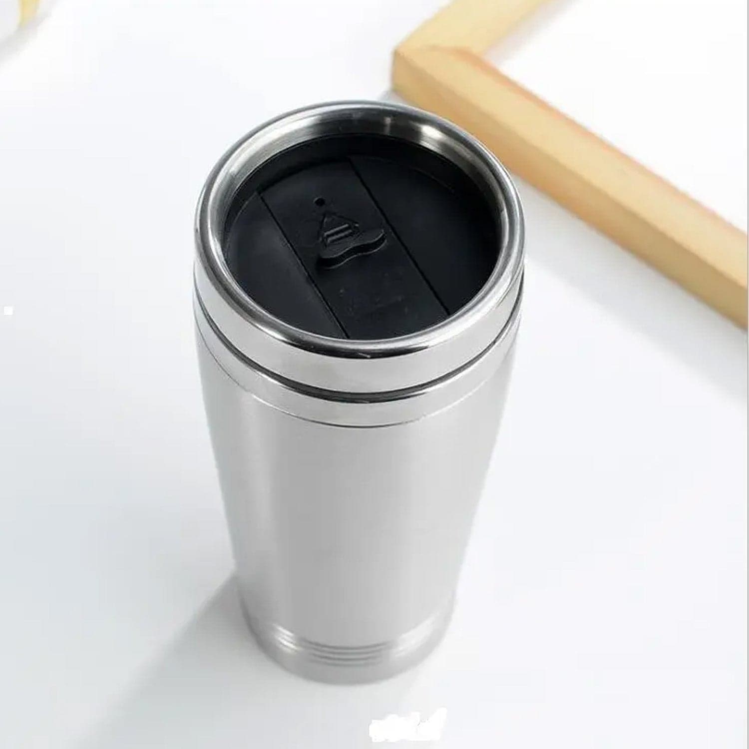 Stainless Steel Coffee Mug (1 Pc / With lid & Handle) thumbnail 3