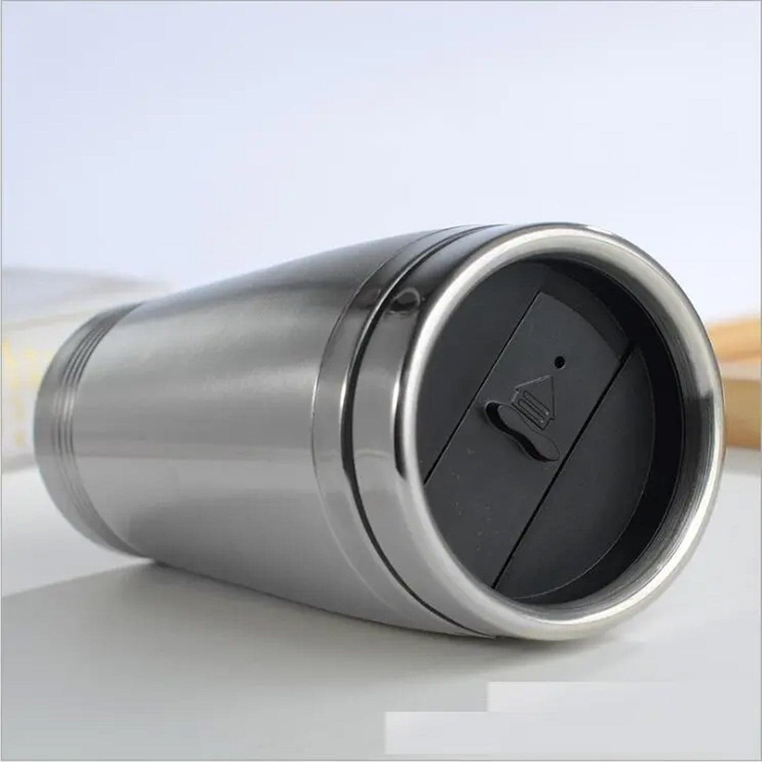 Stainless Steel Coffee Mug (1 Pc / With lid & Handle) thumbnail 4