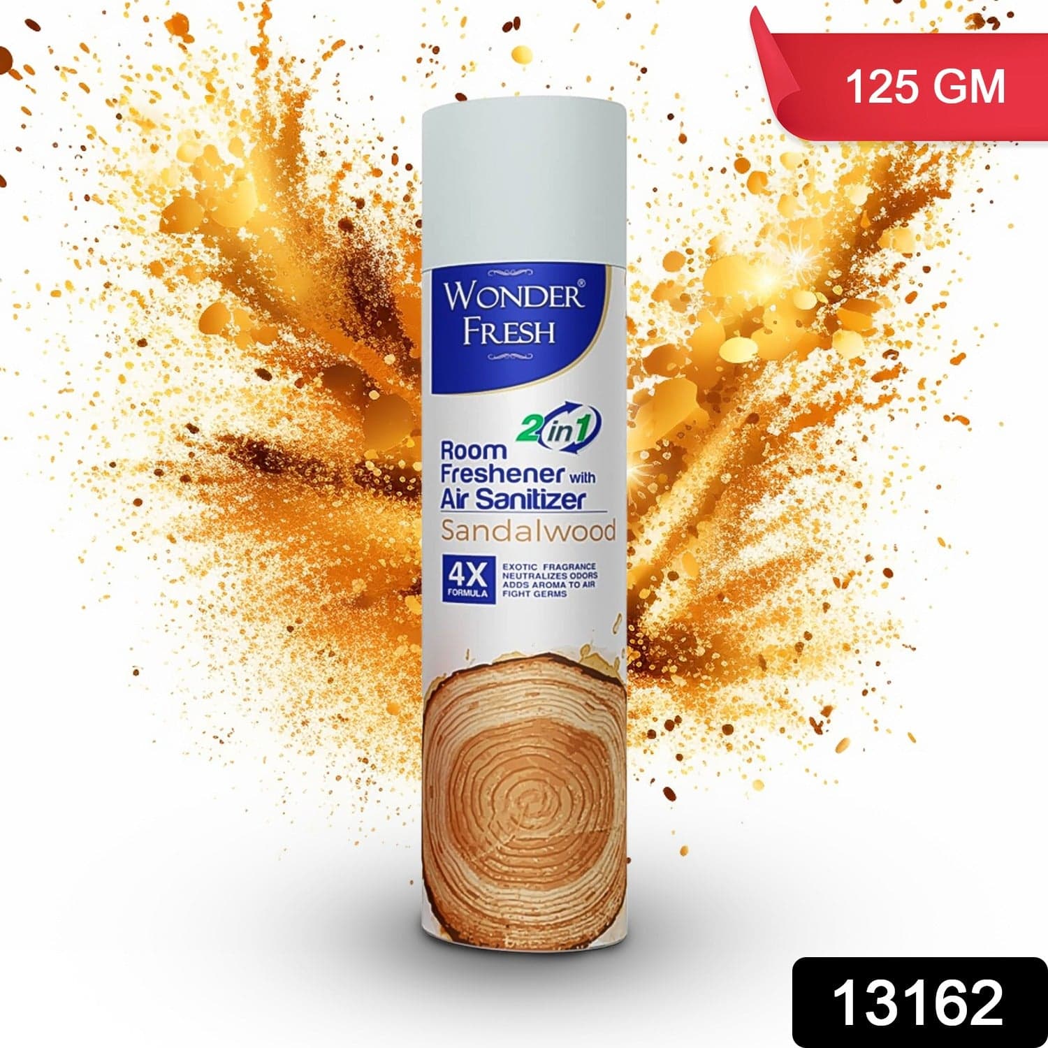Fresh Air Freshener Spray, Sandalwood Fragrance | Long Lasting Fragrance For Home & Office (Mix Fragrance / 125 Gm) thumbnail 2