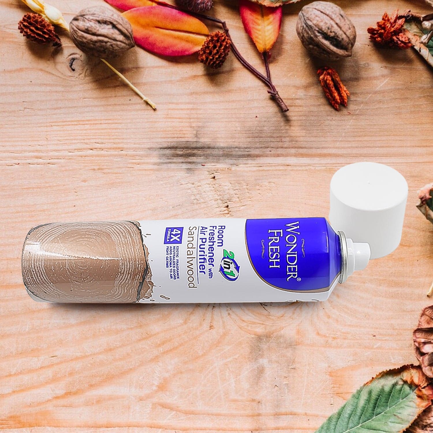 Fresh Air Freshener Spray, Sandalwood Fragrance | Long Lasting Fragrance For Home & Office (Mix Fragrance / 125 Gm) thumbnail 4