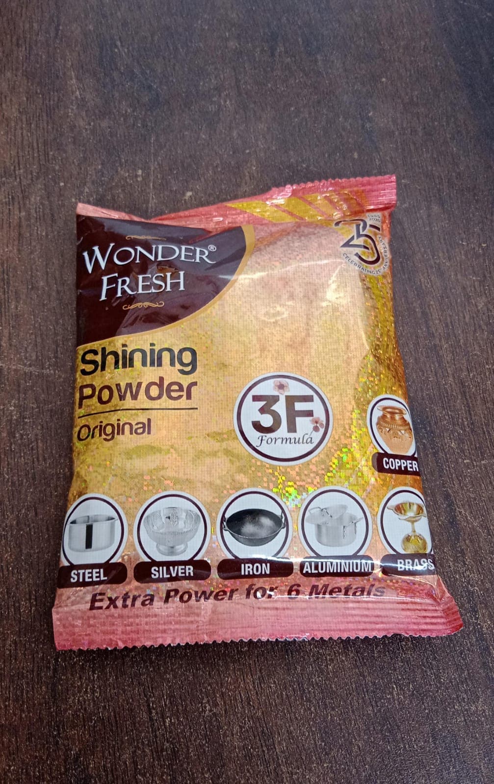 Shining Powder, Cleans And Polishes Copper, Brass, Silver, Aluminum, Iron, And Steel, Removes Tarnish And Oxidation (200 Gm) thumbnail 9