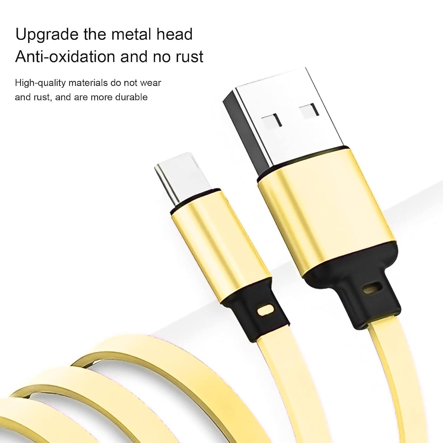 3 in 1 Retractable Charger Charging Cable (1 Pc / Mix Color) thumbnail 5