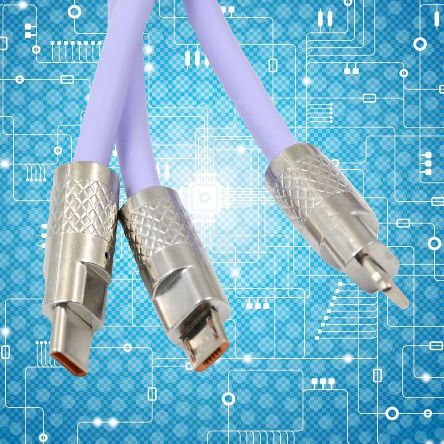 3 in 1 Multi Super Fast Charging Cable (1 Pc) thumbnail 4