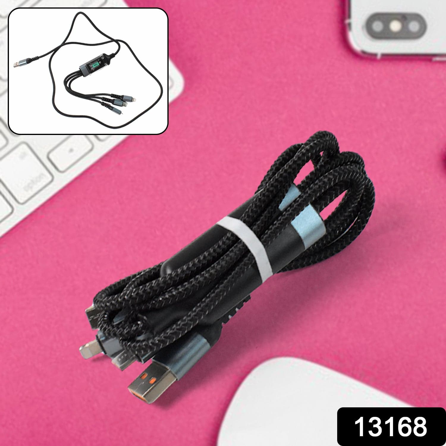 3-in-1 Super Fast Charging Cable 100w thumbnail 2