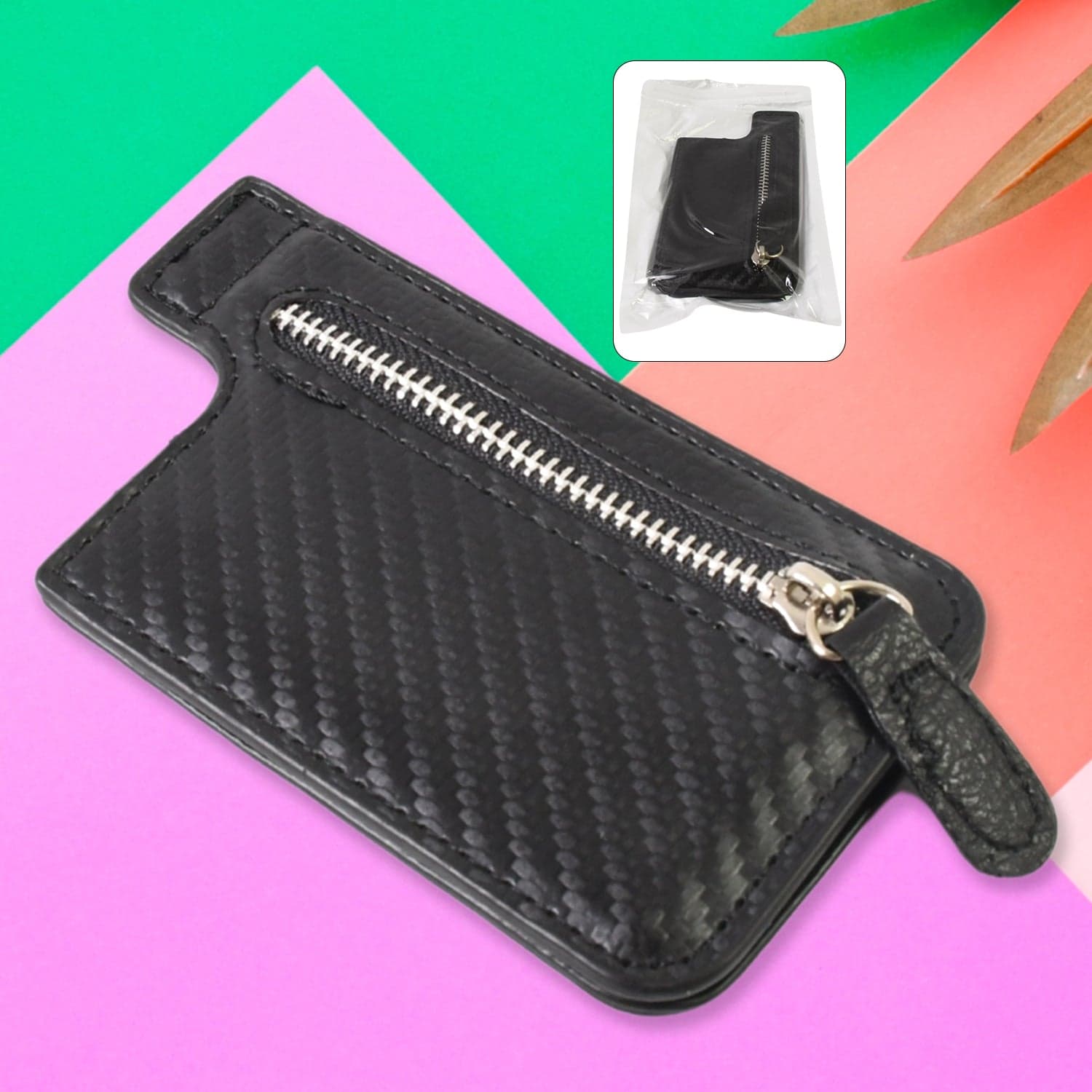 Adhesive Card phone Holder, Card Wallet Phone Attachment (1 Pc / Mix Color) thumbnail 1