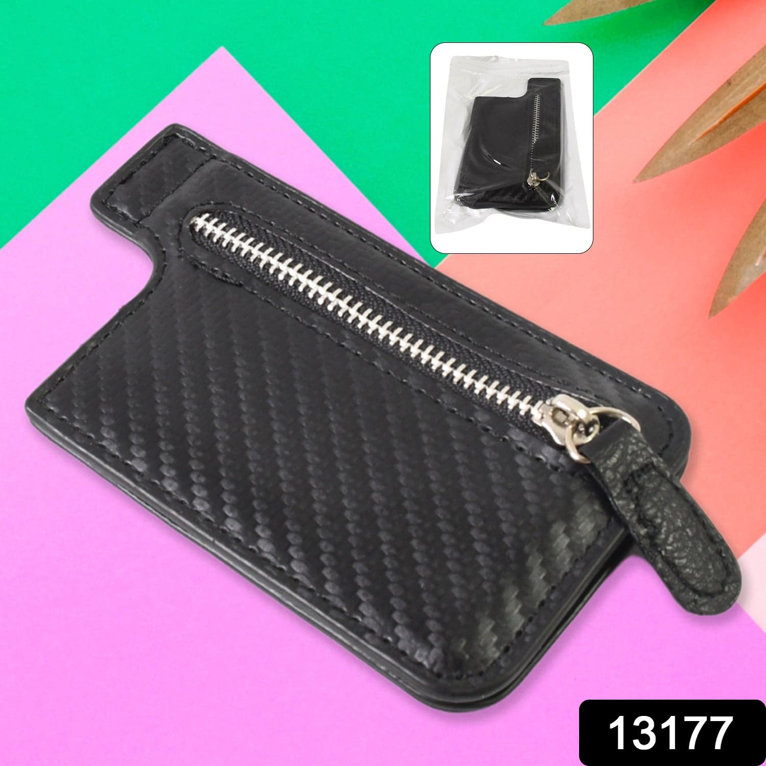 Adhesive Card phone Holder, Card Wallet Phone Attachment (1 Pc / Mix Color) thumbnail 2