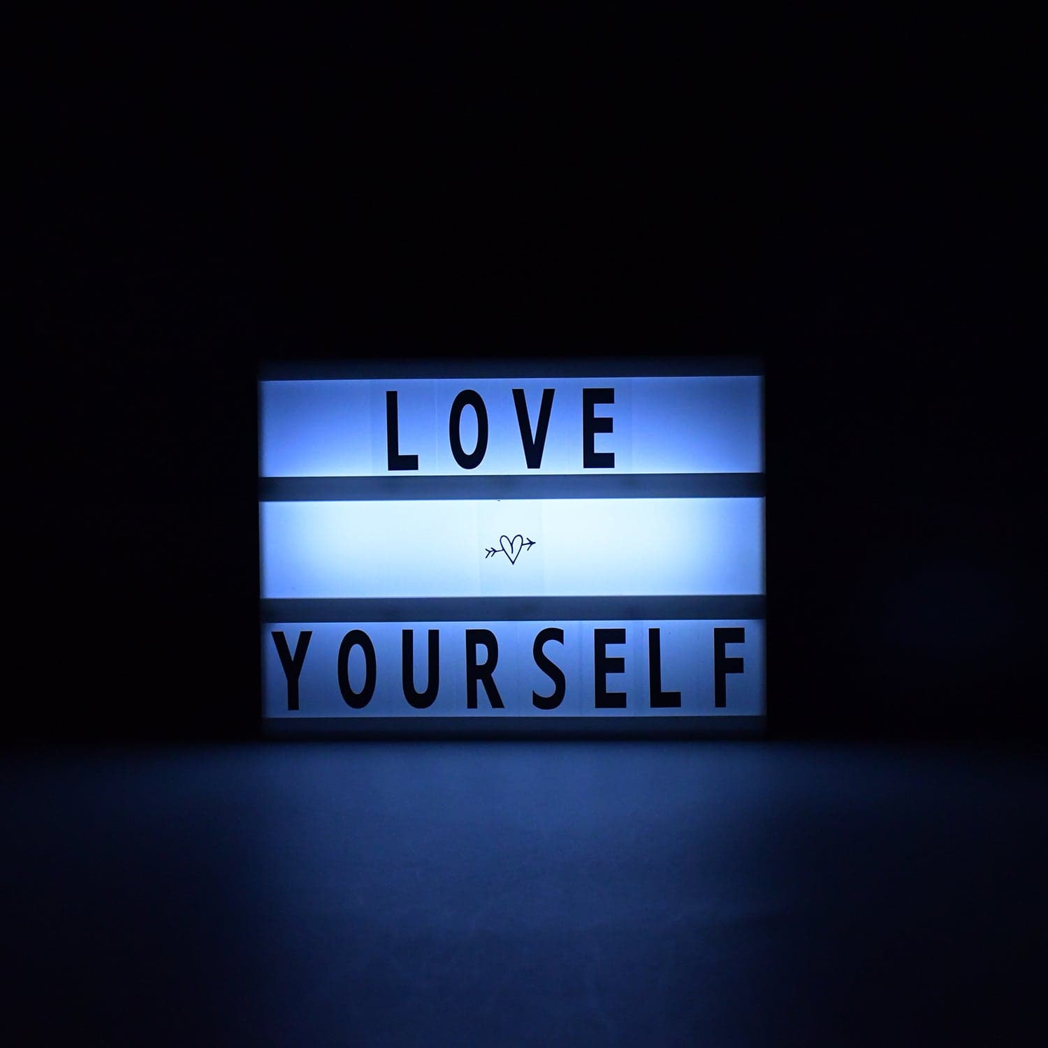 Black Mini A6 Magnetic Cinematic Light Box with 82 Characters and 10 Emojis (1 Set) thumbnail 1