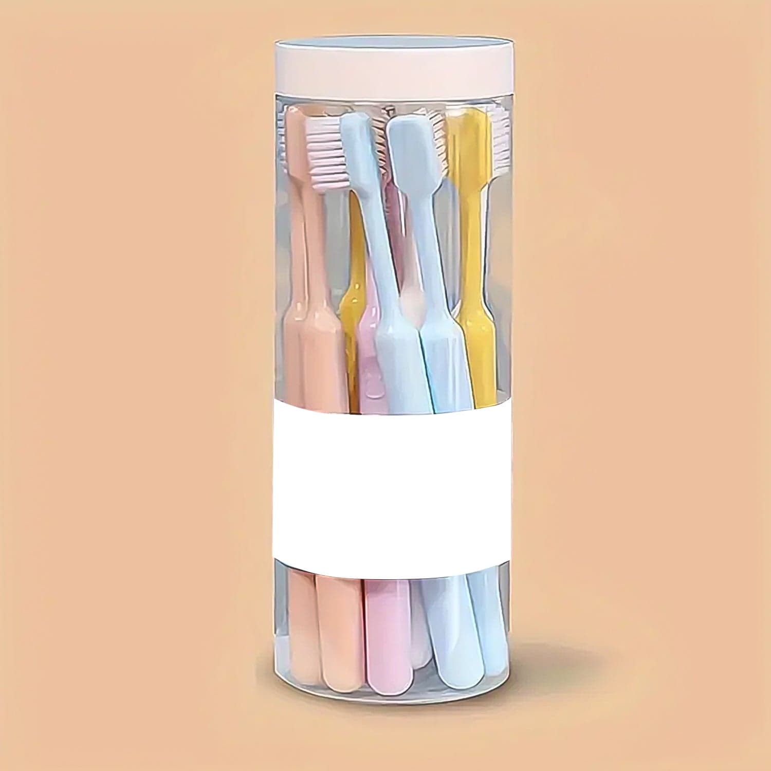 Plastic Toothbrush With Plastic Round Box (20 pcs Set) thumbnail 6