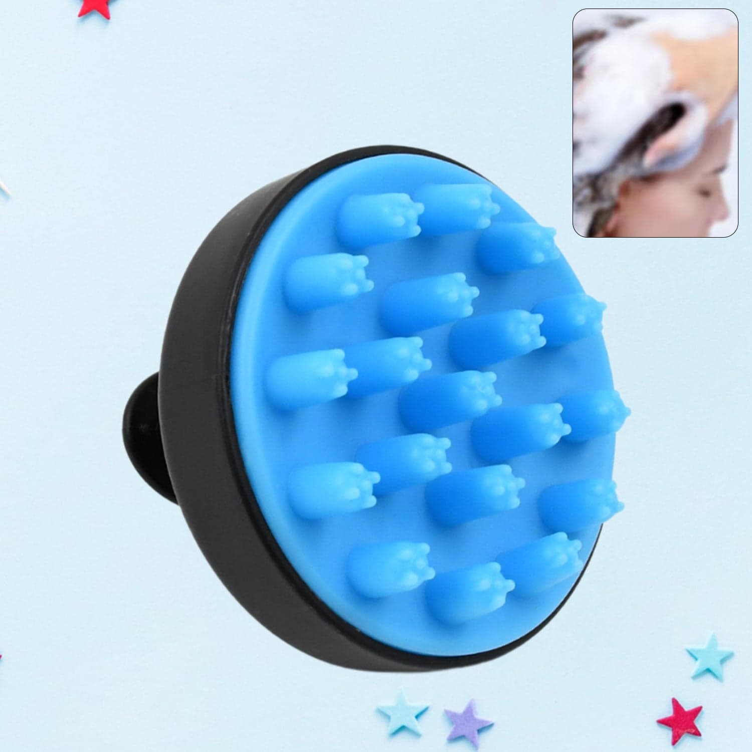 Hair Scalp Massager Shampoo Brush Comb (1 Pc), Hair accessories thumbnail 1