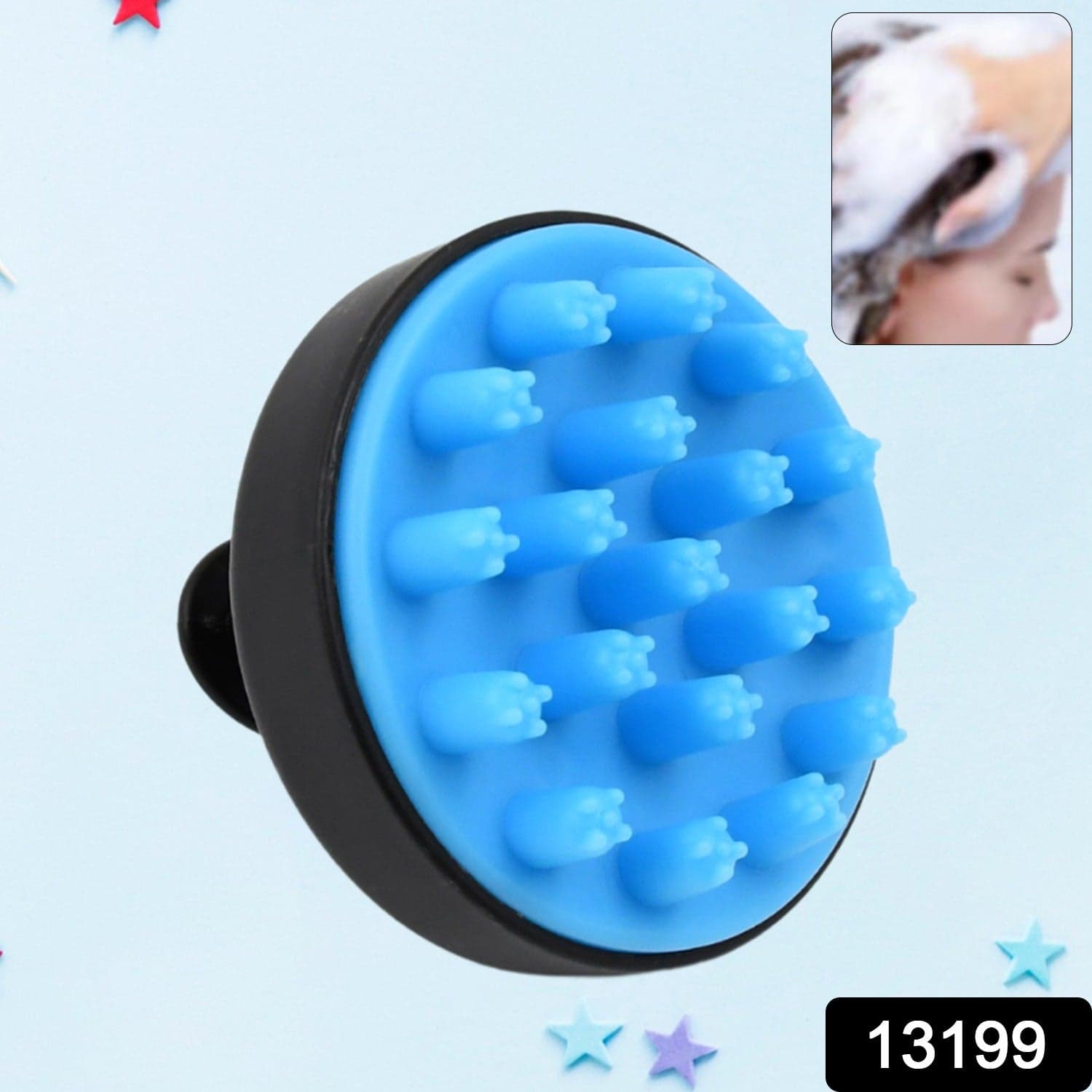 Hair Scalp Massager Shampoo Brush Comb (1 Pc), Hair accessories thumbnail 2