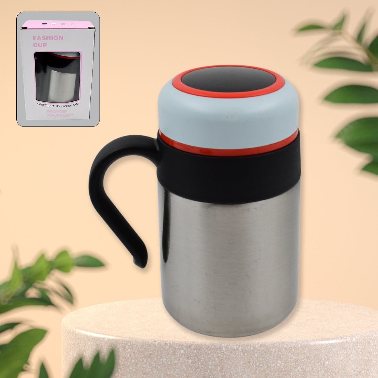 Stainless Steel Mug / Bottle Vacuum Insulated Cup With Handle & Small Cup (420 ML) thumbnail 1