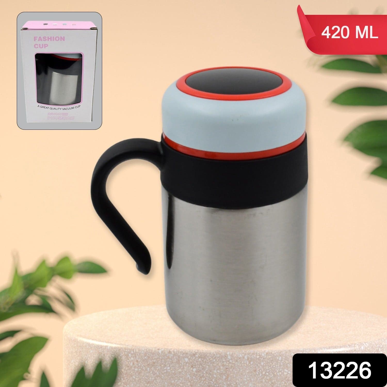 Stainless Steel Mug / Bottle Vacuum Insulated Cup With Handle & Small Cup (420 ML) thumbnail 2