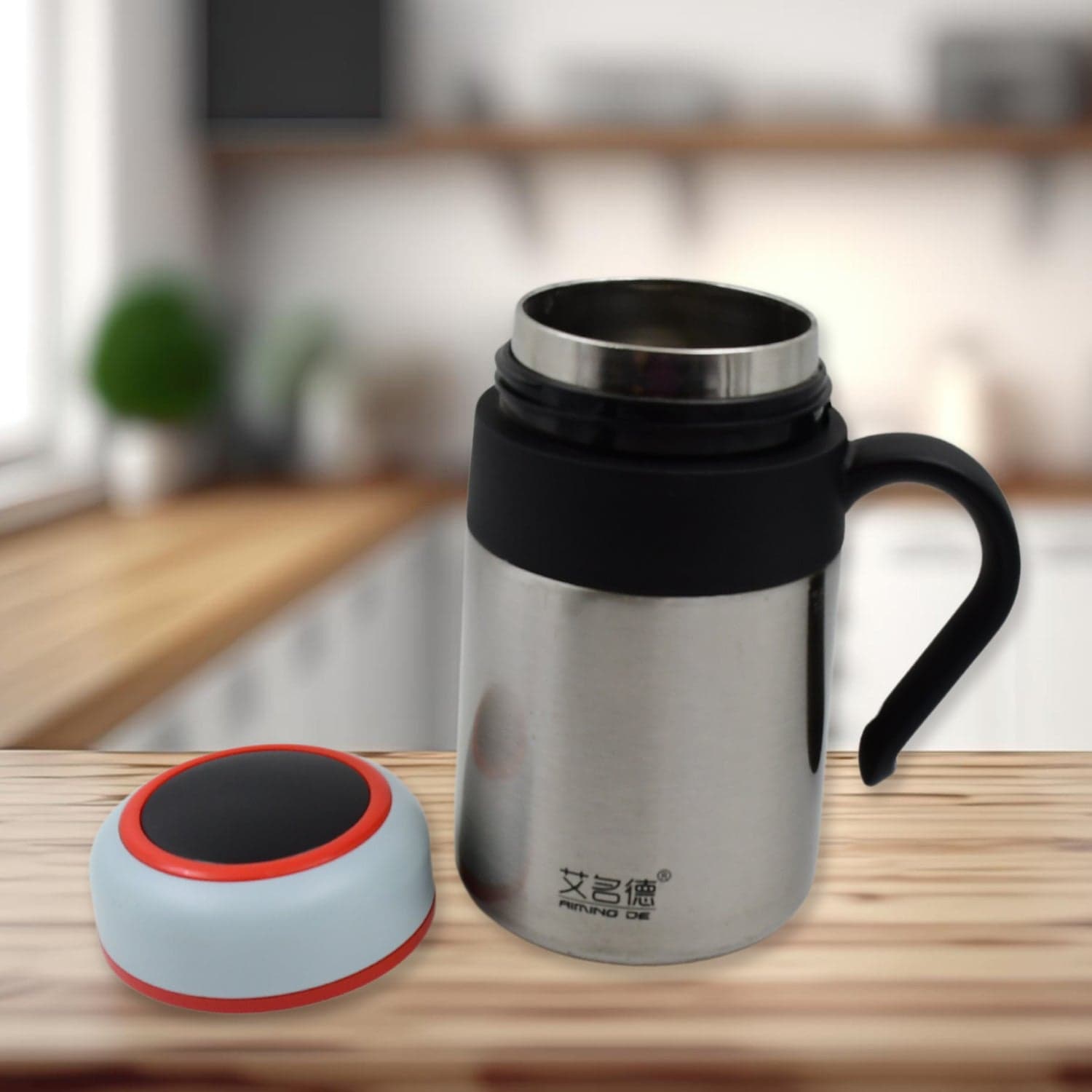 Stainless Steel Mug / Bottle Vacuum Insulated Cup With Handle & Small Cup (420 ML) thumbnail 4