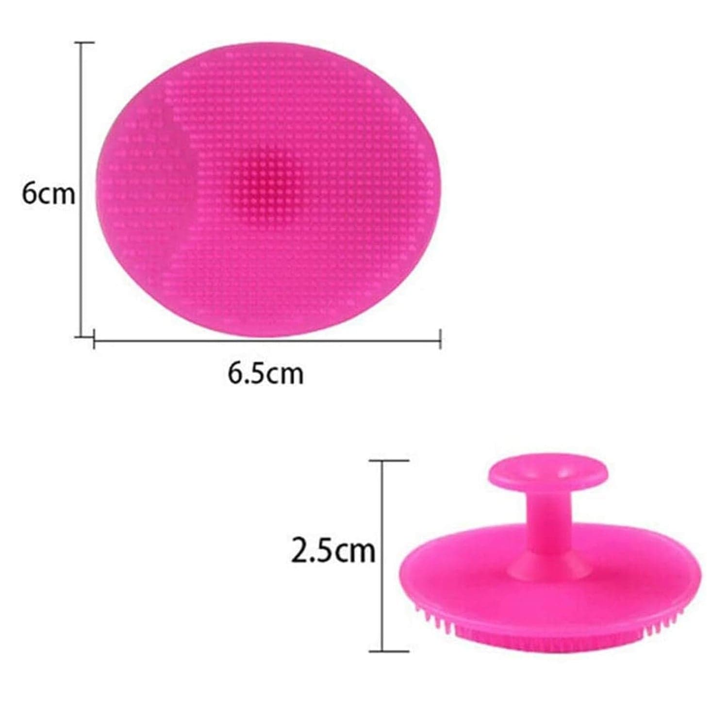 Bath & Facial Cleansing Brush, Soft Silicone Face Scrubber (2 Pc Set) thumbnail 4