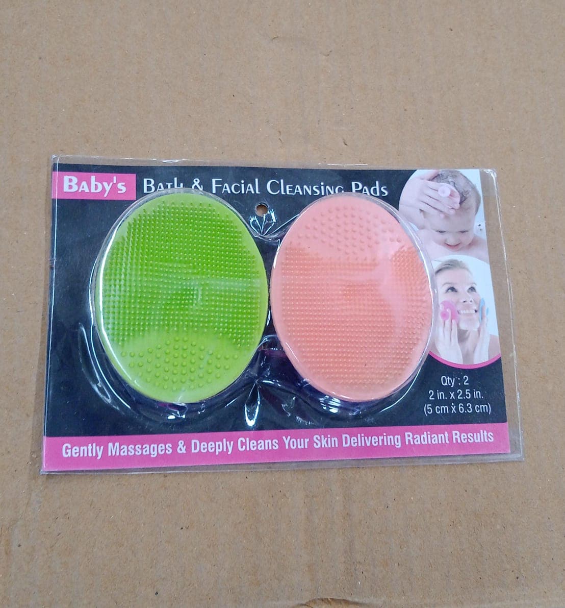Bath & Facial Cleansing Brush, Soft Silicone Face Scrubber (2 Pc Set) thumbnail 7