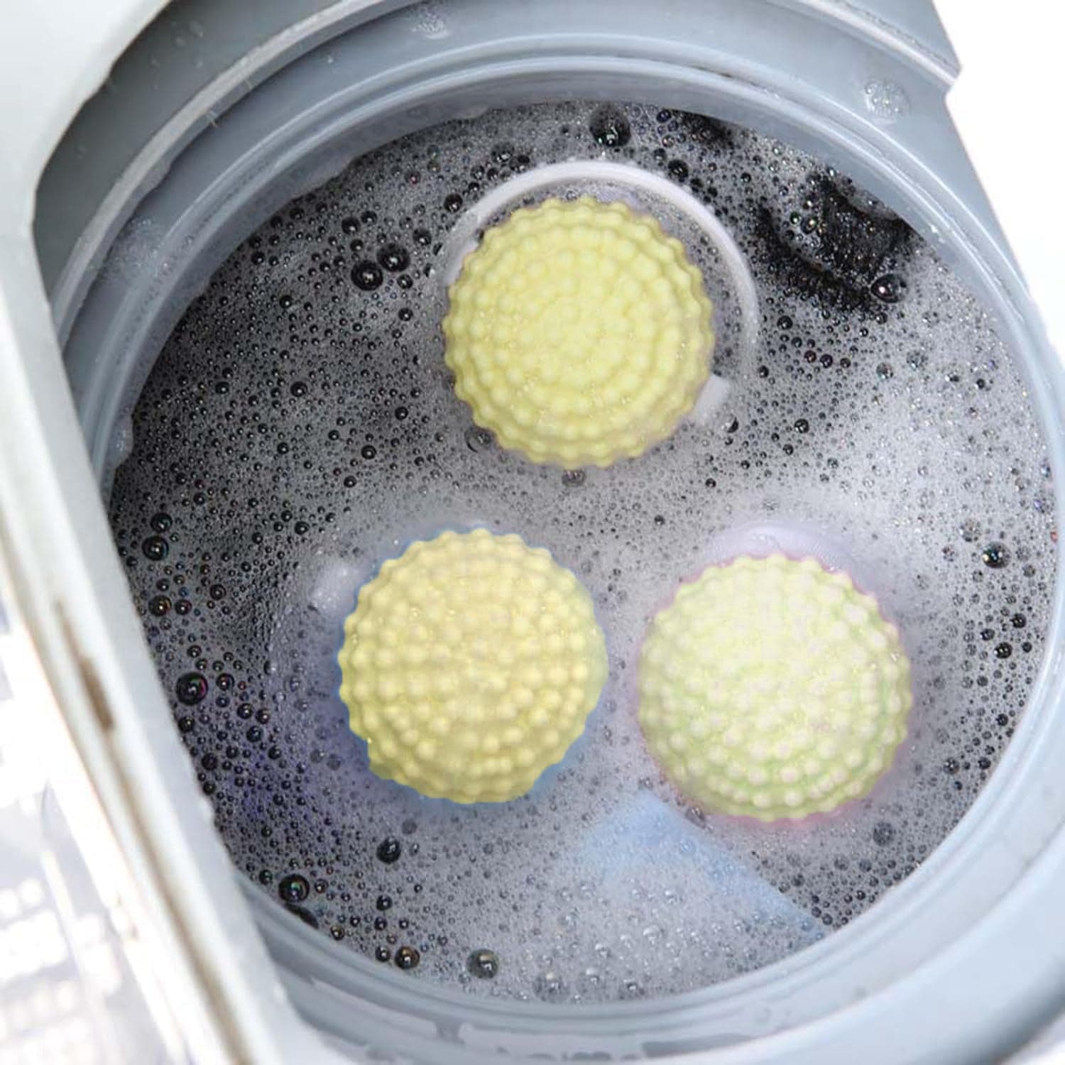 Reusable Washing Machine Floating Cylindrical Shape Lint Mesh Bag ( 1 Pc) thumbnail 4