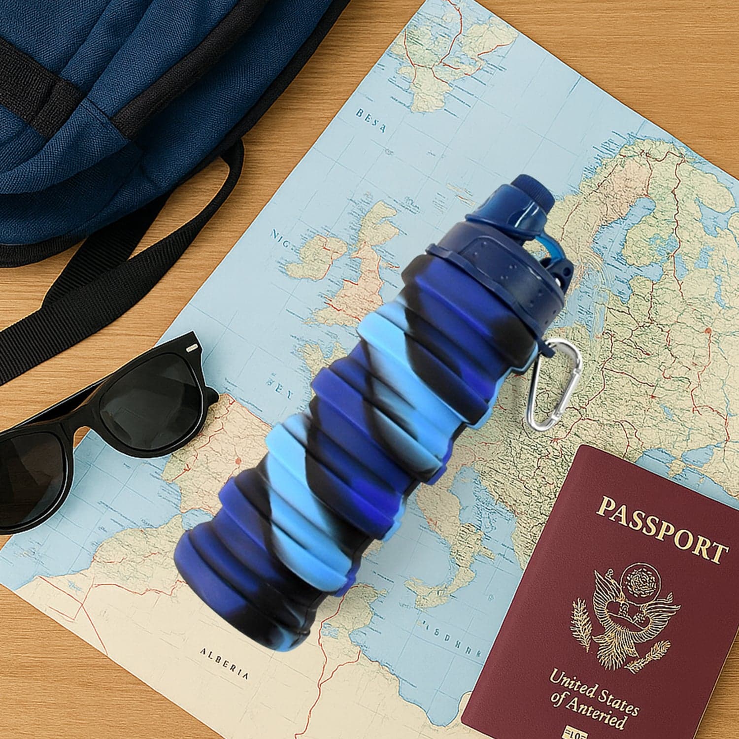 Silicone Foldable Water Bottle (1 Pc / 24 cm Foldable / 500 ML) thumbnail 6