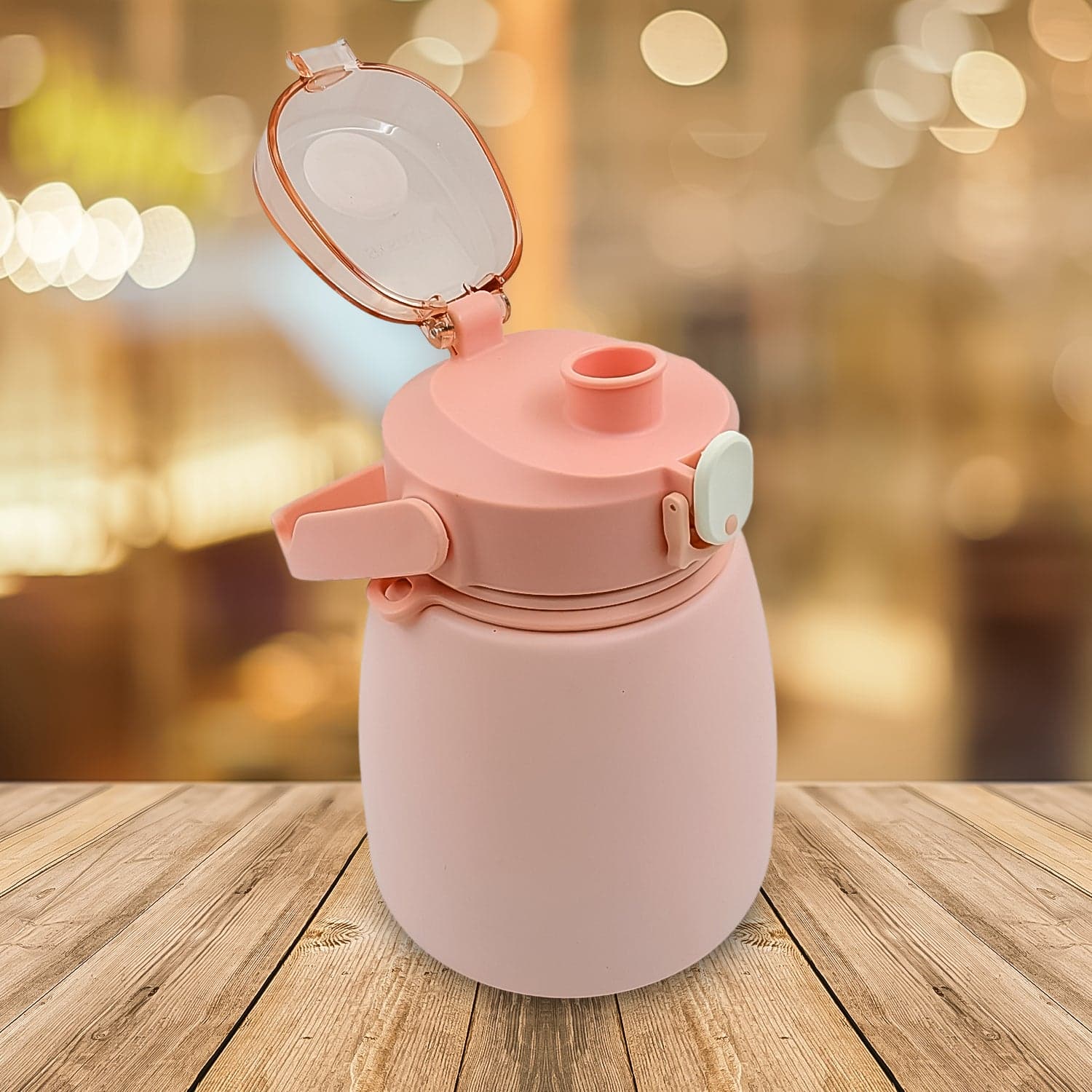 Stainless Steel Mug / Bottle Vacuum Insulated Cup with Handle & Strap (1000 ML) thumbnail 4