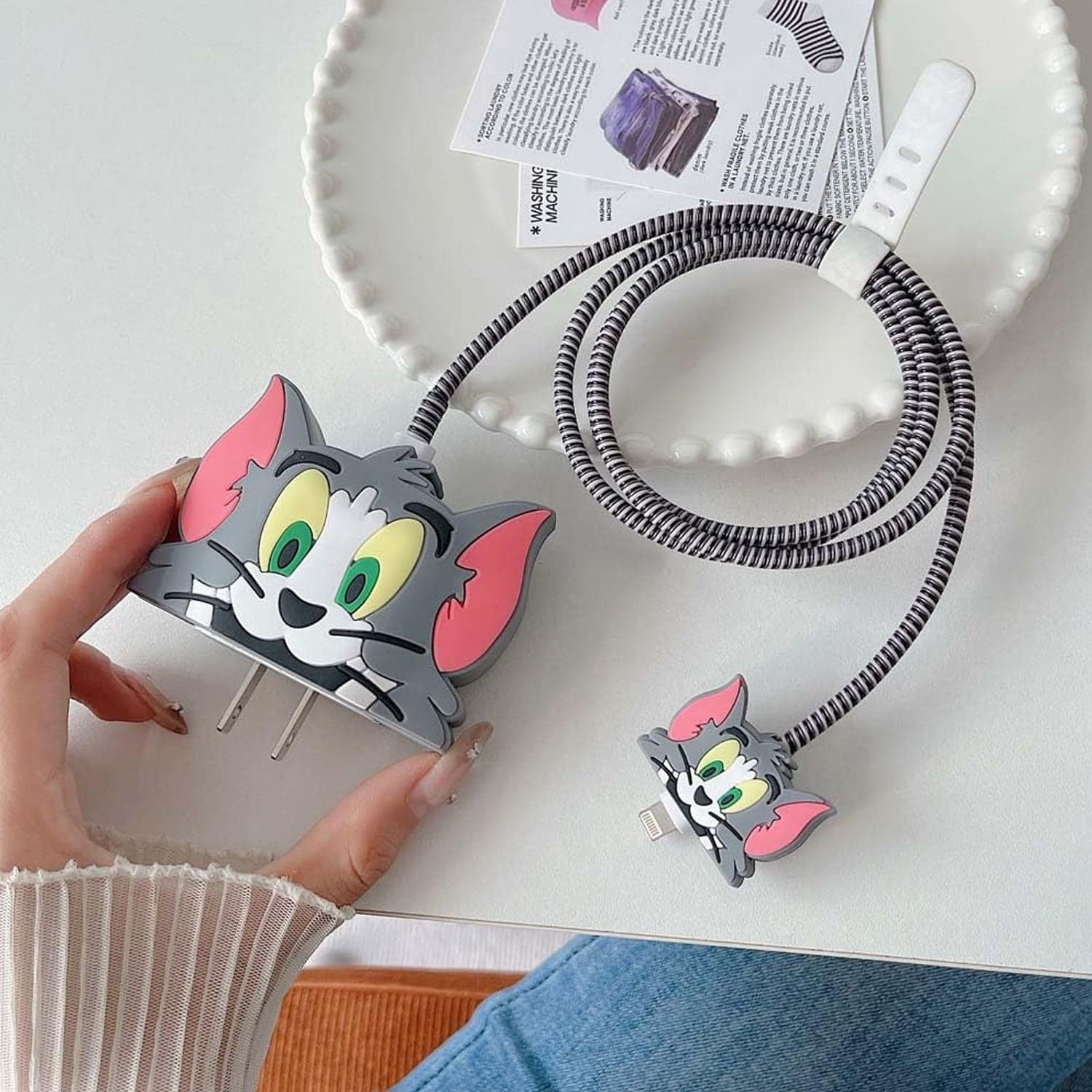 Cartoon Character Silicon Charger Case Cover For Ip 18-20W thumbnail 5