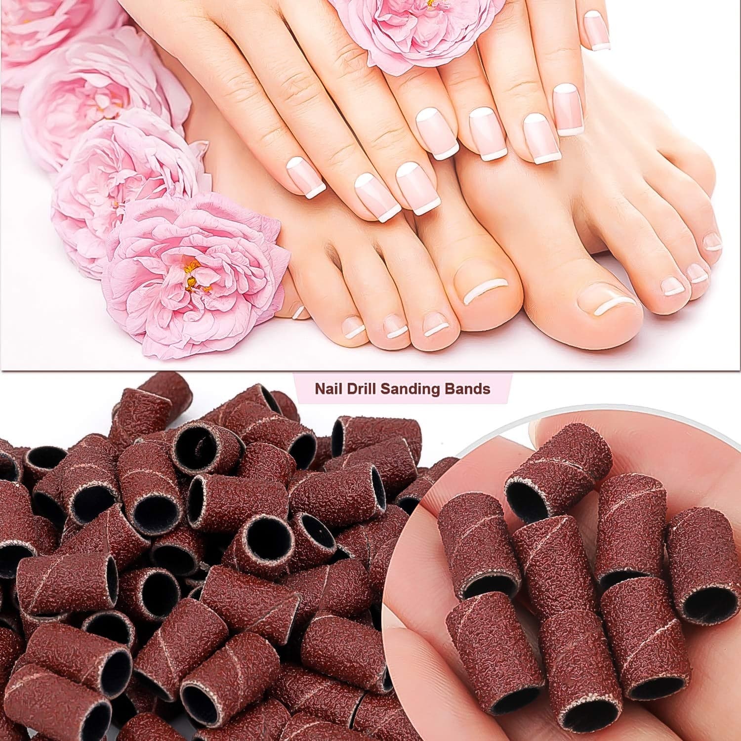 Nail Drill Sanding Band Machine Replacement Bits Pedicure Tool (10 Pcs Set) thumbnail 5