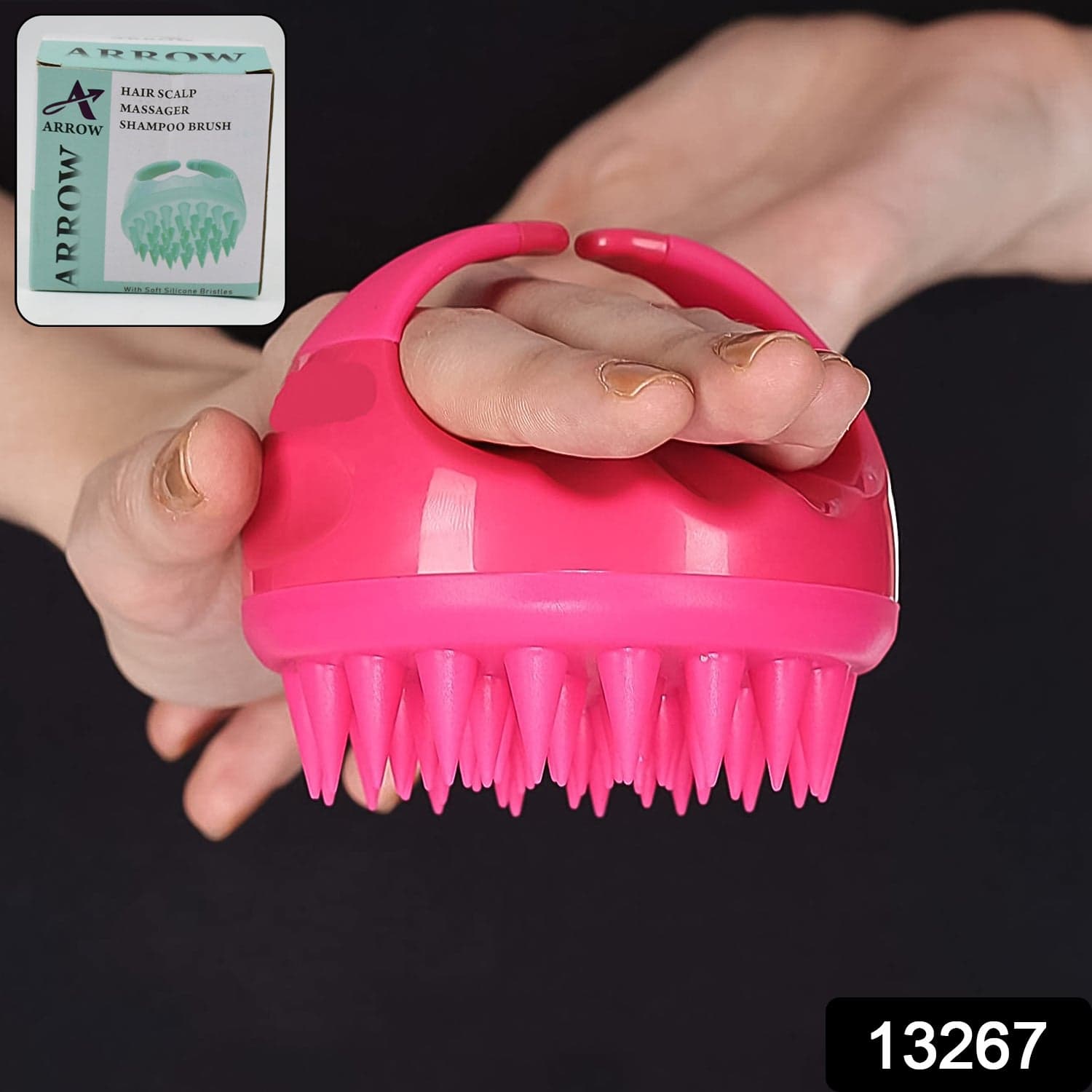 Scalp Massager, Head Massager Comb (1 Pc), Hair accessories thumbnail 2