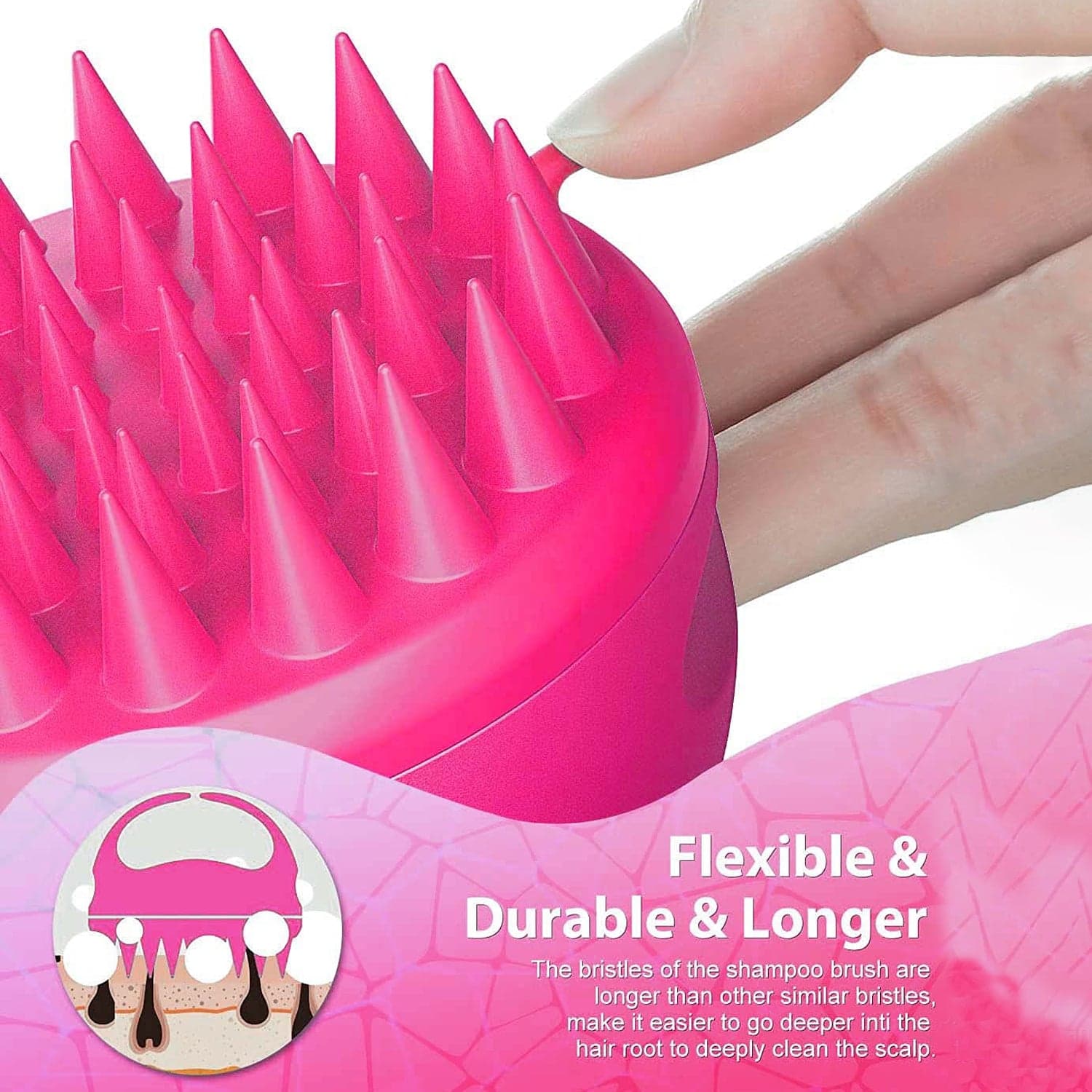Scalp Massager, Head Massager Comb (1 Pc), Hair accessories thumbnail 3