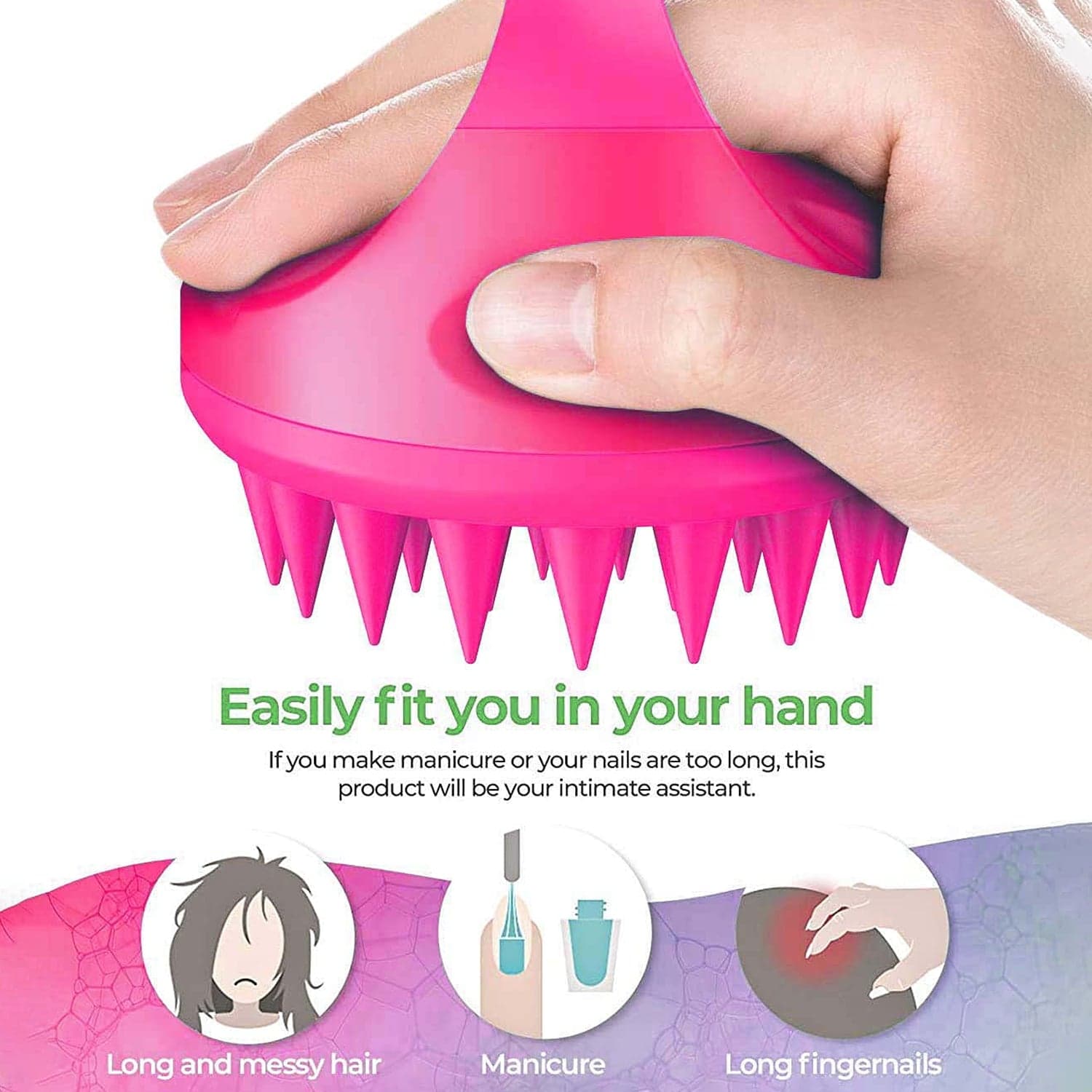 Scalp Massager, Head Massager Comb (1 Pc), Hair accessories thumbnail 6