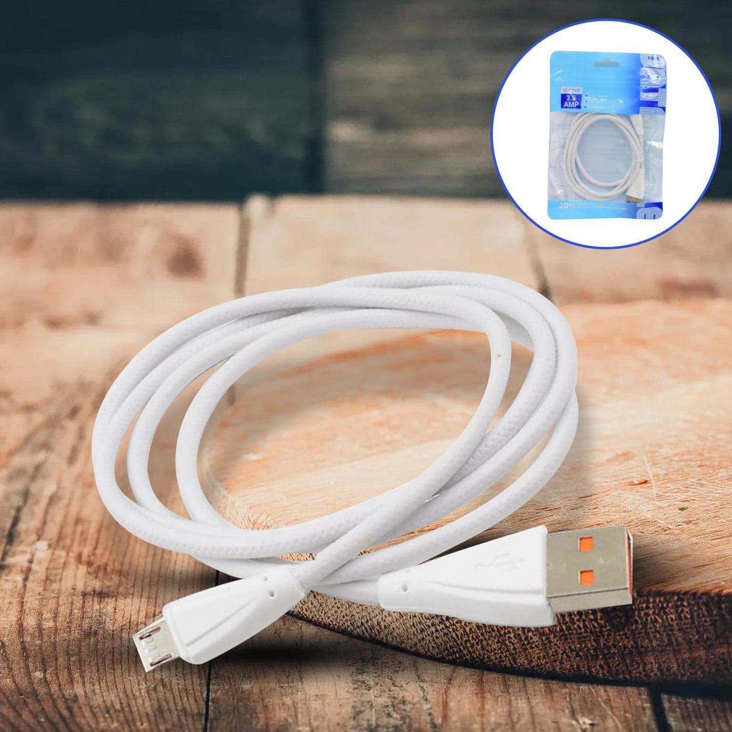 Fast Charging For Android & Data Transfer, Long Micro Cable (950 mm) thumbnail 1