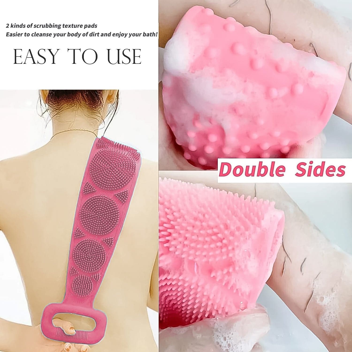 Silicone Bath Body Brush / Scrubber With Color Box (1 Pc / Mix Color) thumbnail 6