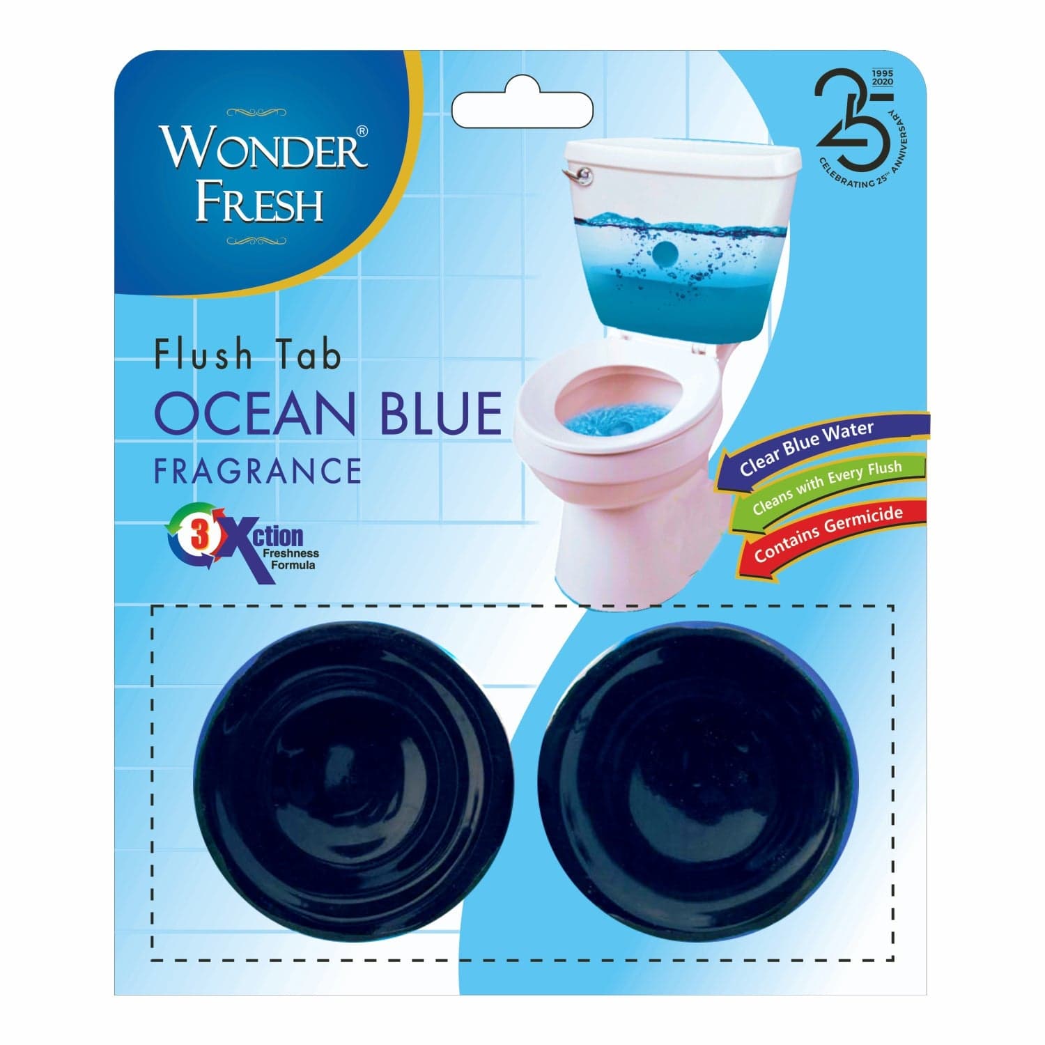 Toilet Cleaner Flush Tab Ocean Blue 100 Gram thumbnail 5