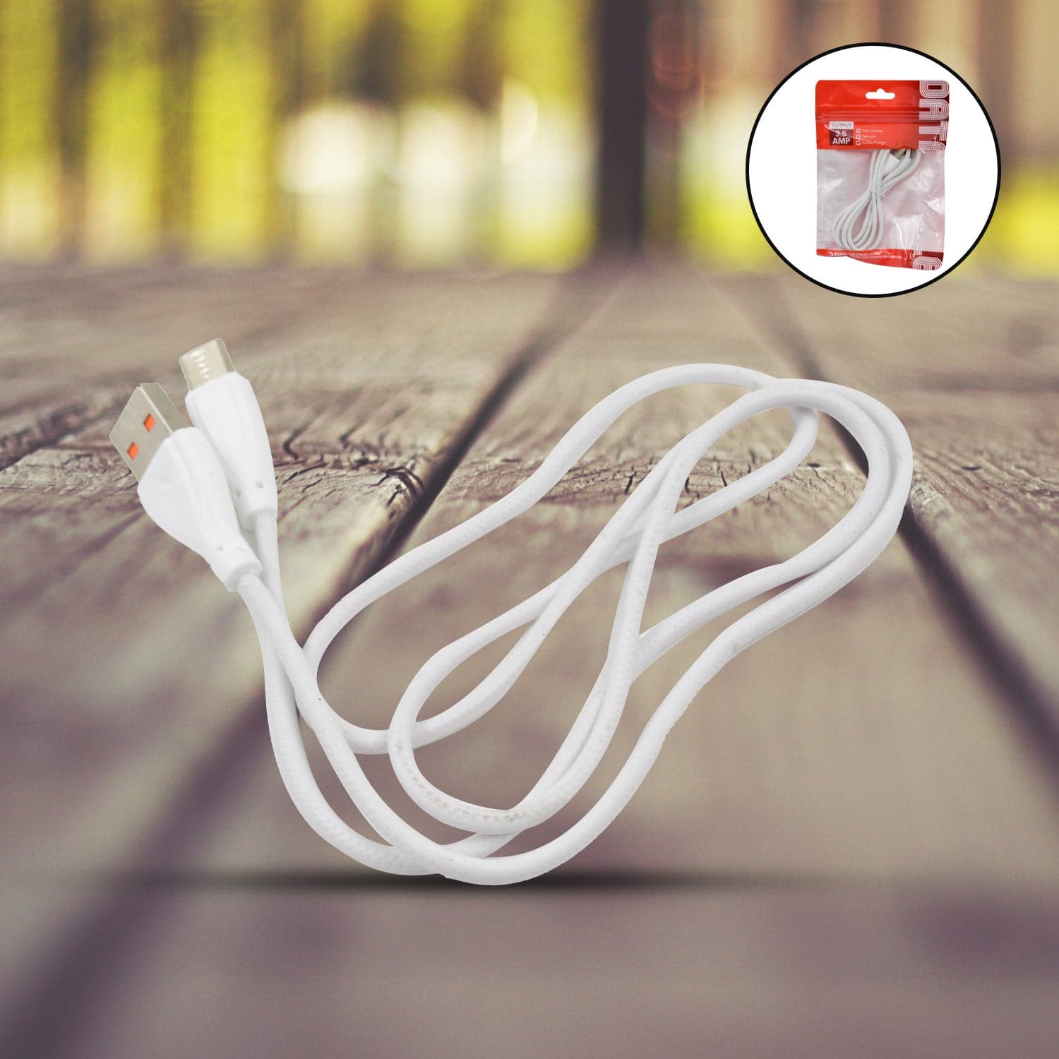 Type C data cable with 3.5 Amp Fast Charging Cable (900 MM / 1 Pc) thumbnail 1