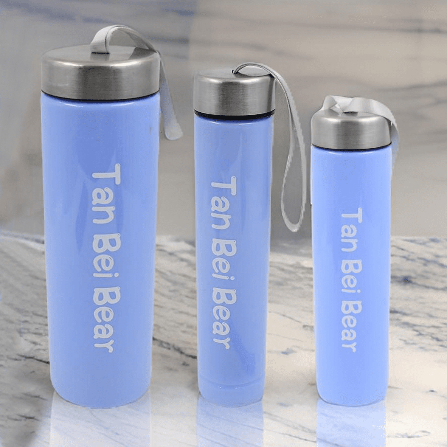 Plastic Water Bottle 3 Different Size Bottle & 1 pc Tumbler With Straw (4 Pc Set) thumbnail 5