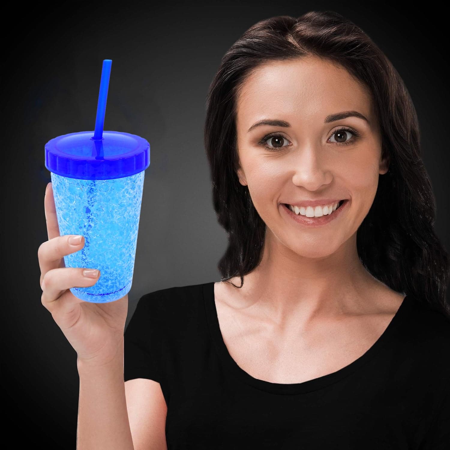 Plastic Reusable Sipper Tumbler with Lid and Straw (1 Pc / 500 ML / Mix Color / 1 Pc) thumbnail 6
