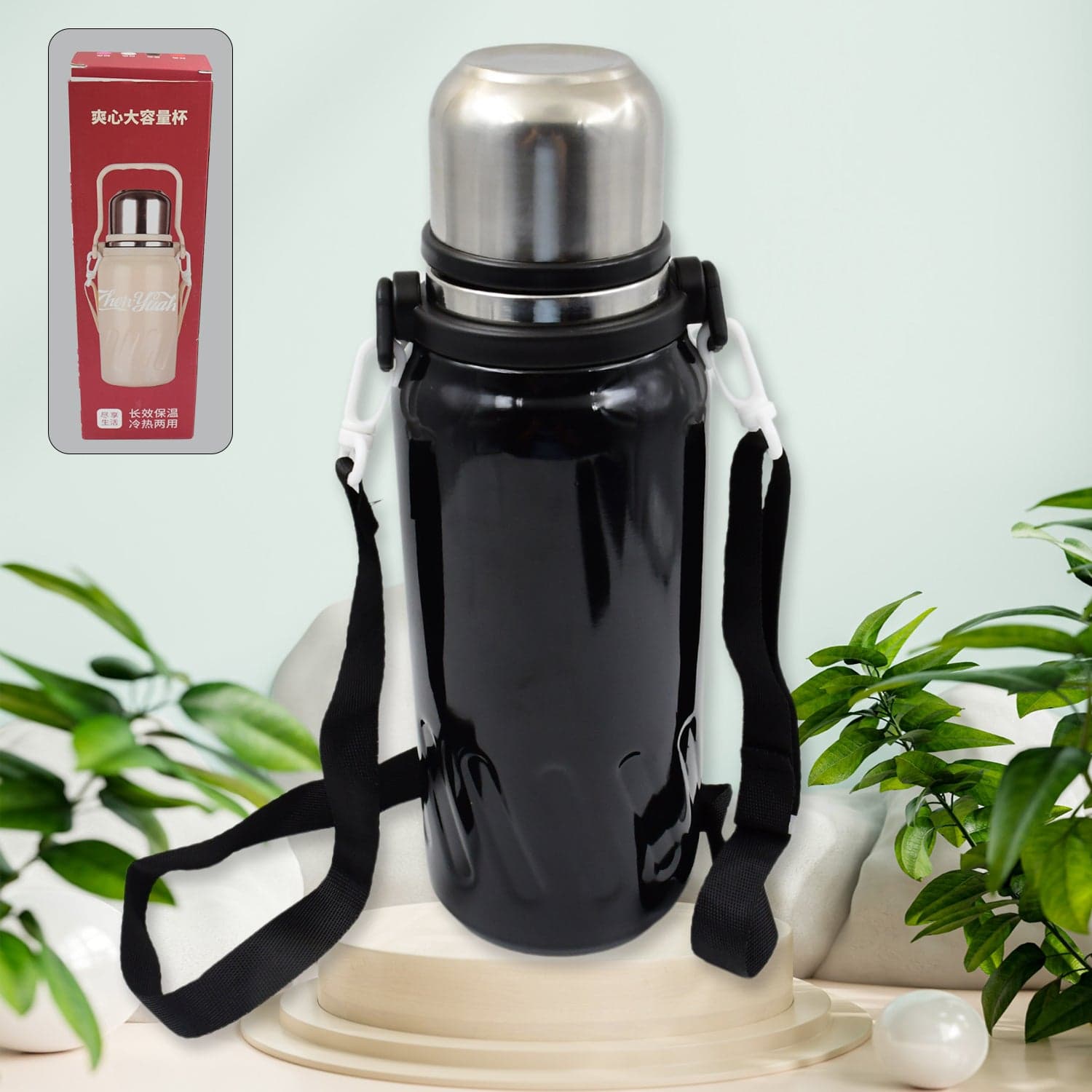 Stainless Steel Water Bottle, Vacuum Insulated Cup / Bottle (1200 ML) thumbnail 1