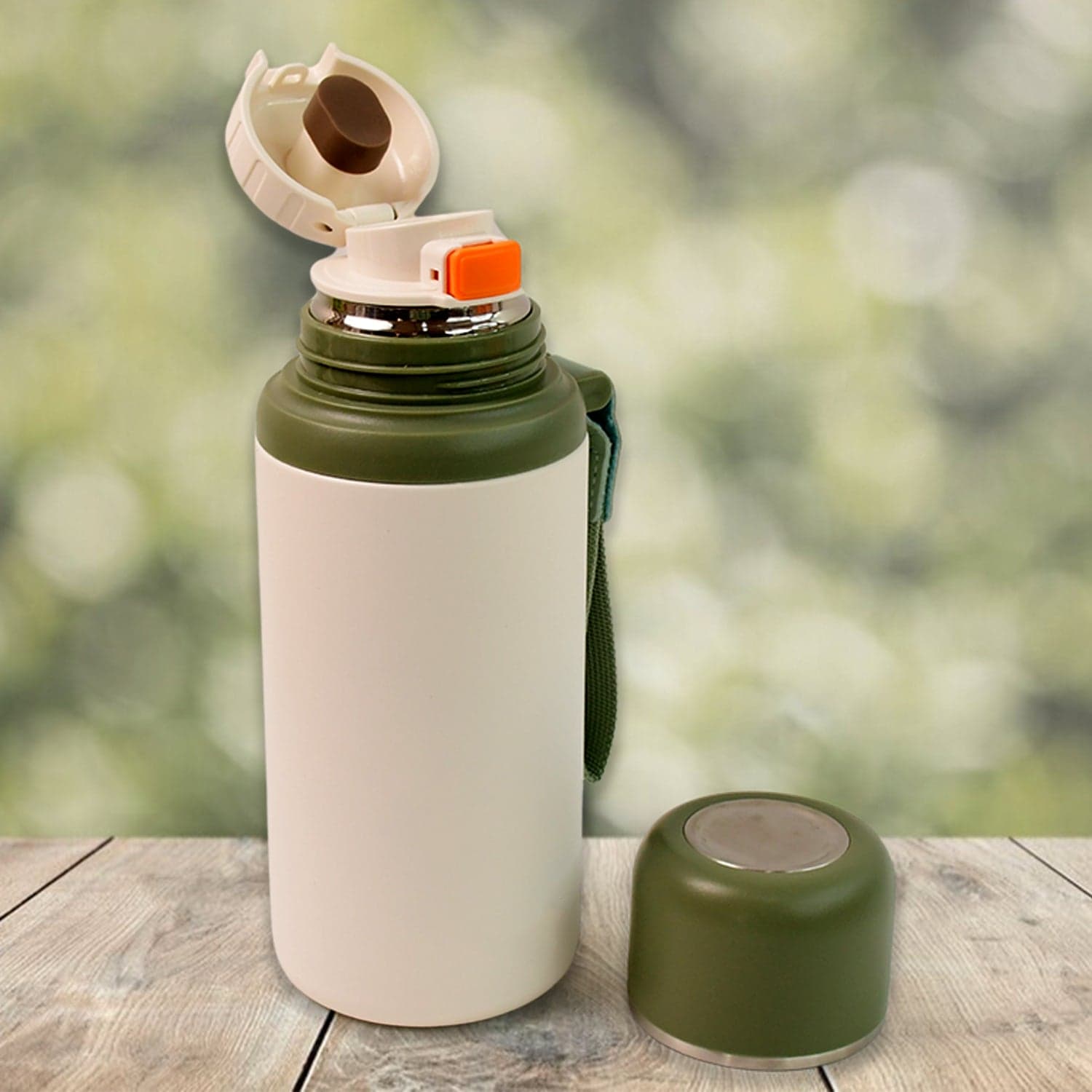 Stainless Steel Mug / Bottle Vacuum Insulated Cup With Handle, Small Cup & Straw (650 ML) thumbnail 6