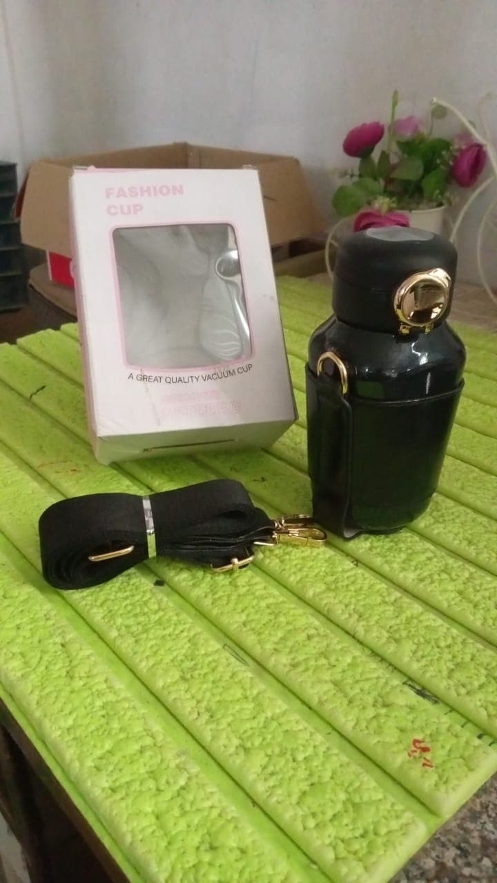 Thermos Steel Bottle, Push Button | Fashion Cup Temperature Display Bottle (420 ML) thumbnail 7