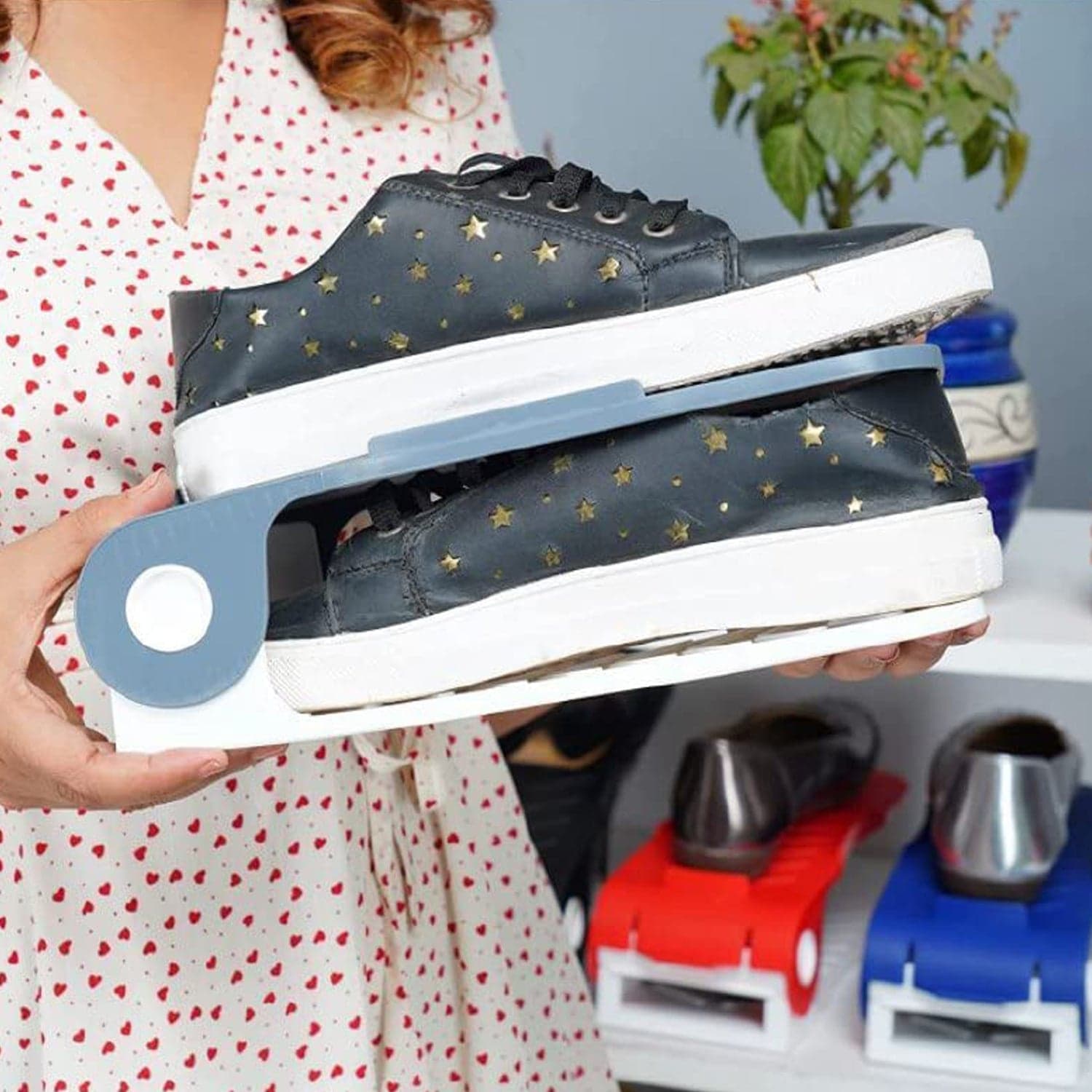 Adjustable Shoe Organizer (1 Pc): Space-Saving Storage thumbnail 5